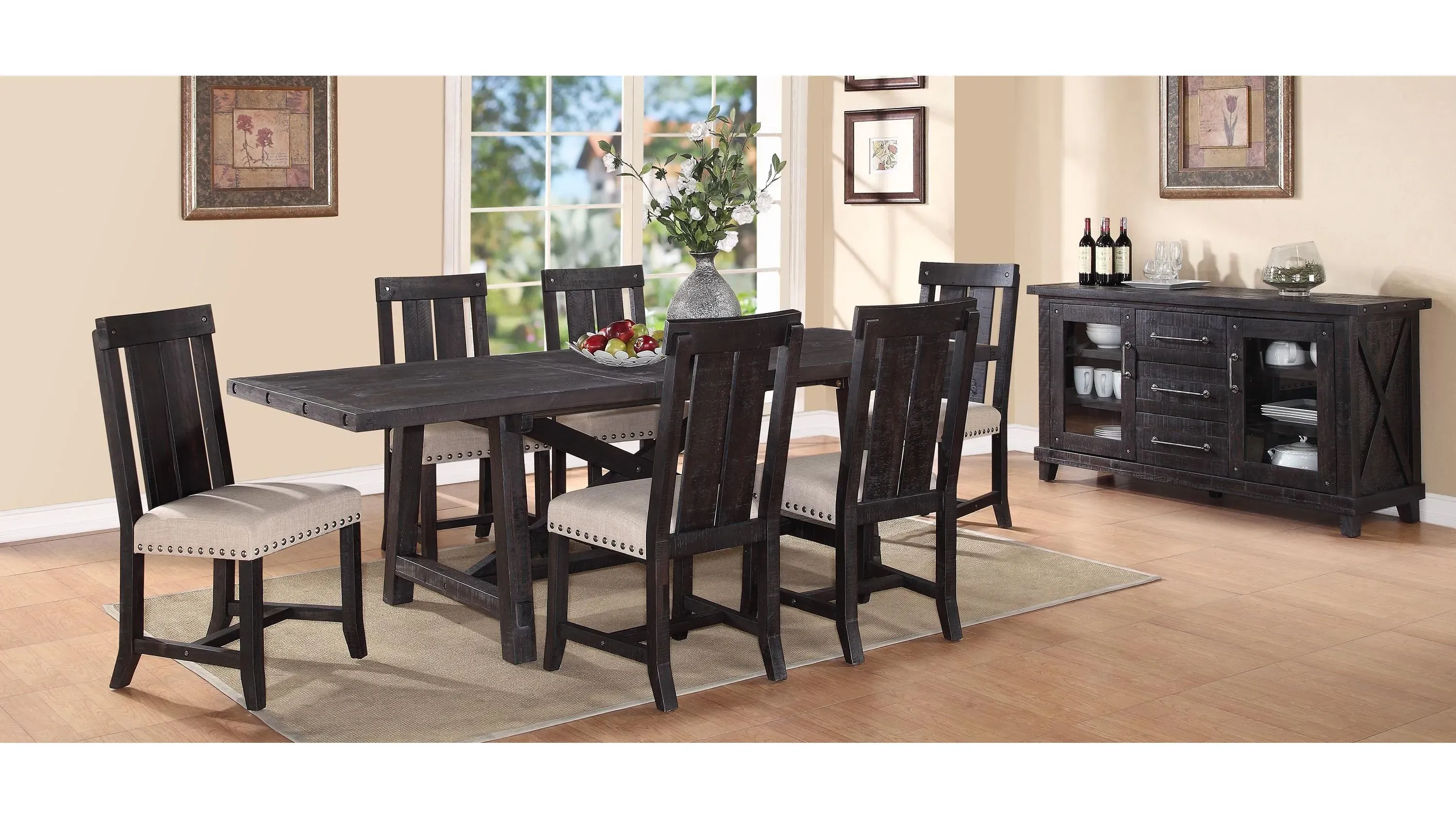 Zabela Dining Table w/ Leaf | Raymour & Flanigan