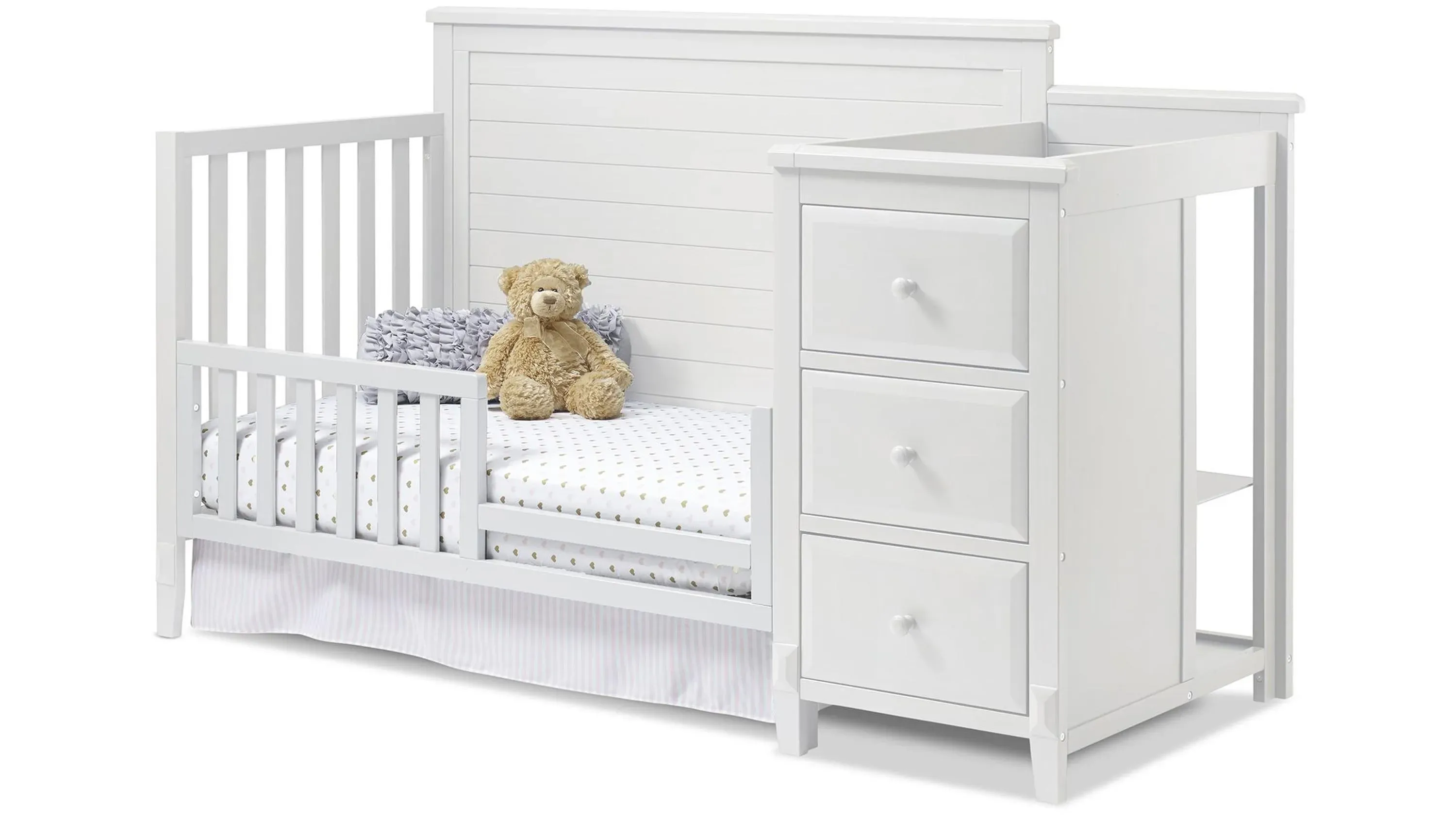 Berkley Panel Crib with Conversion Kit Changer Raymour Flanigan