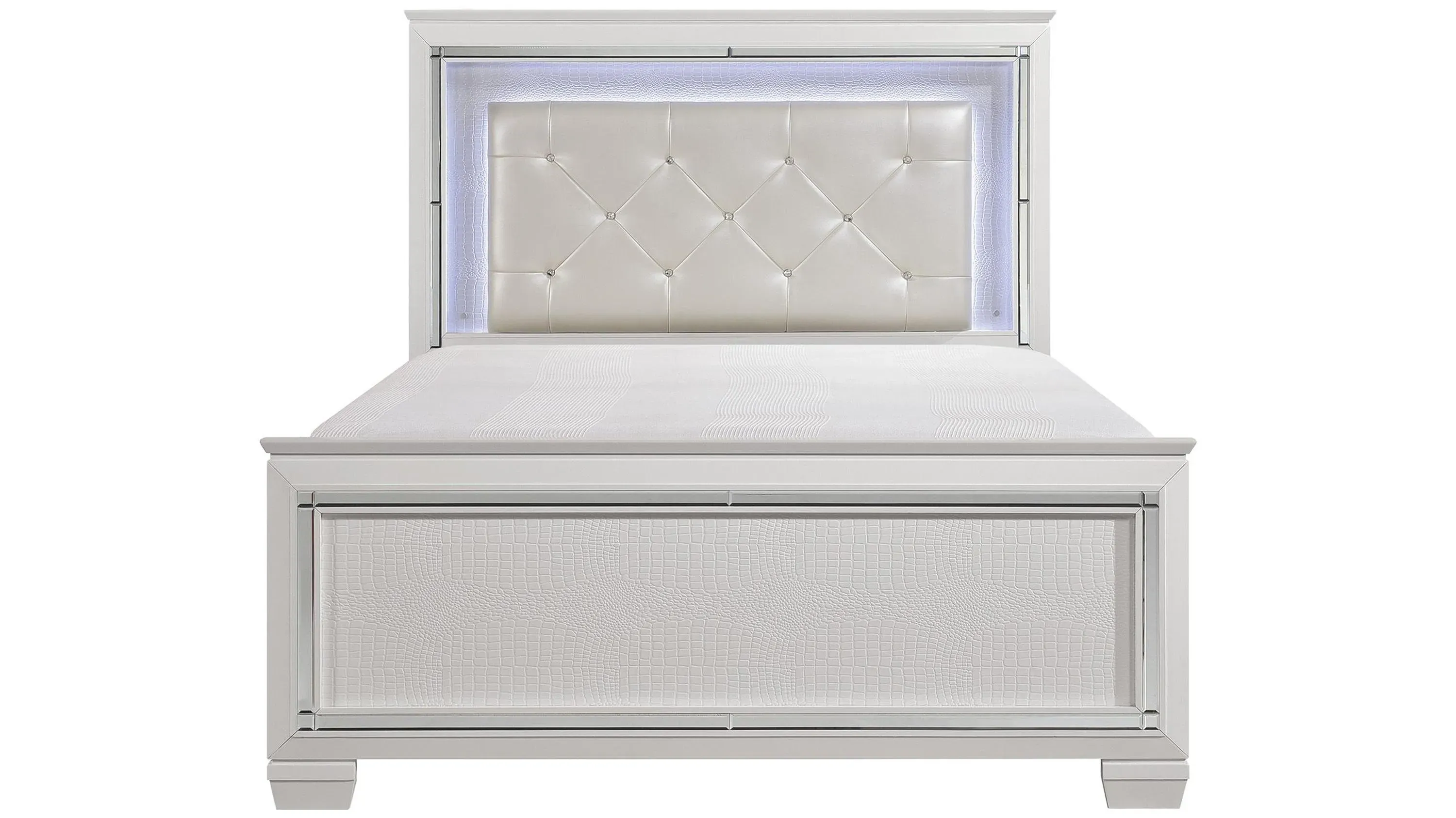 Brambley Queen Bed w/LED Lights | Raymour & Flanigan | Raymour