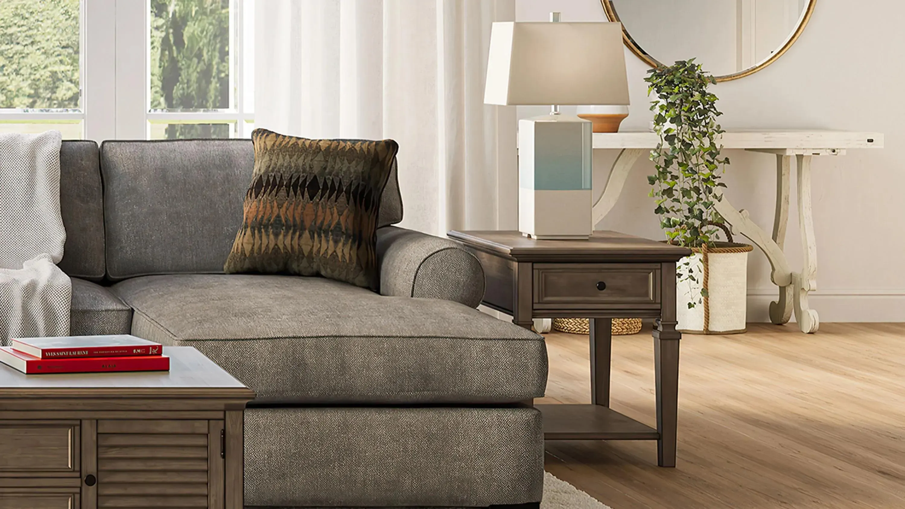 ASHFORD FINECHINA 9705 フレンチガーランド 4人分20点 Ashford End Table | Raymour & Flanigan