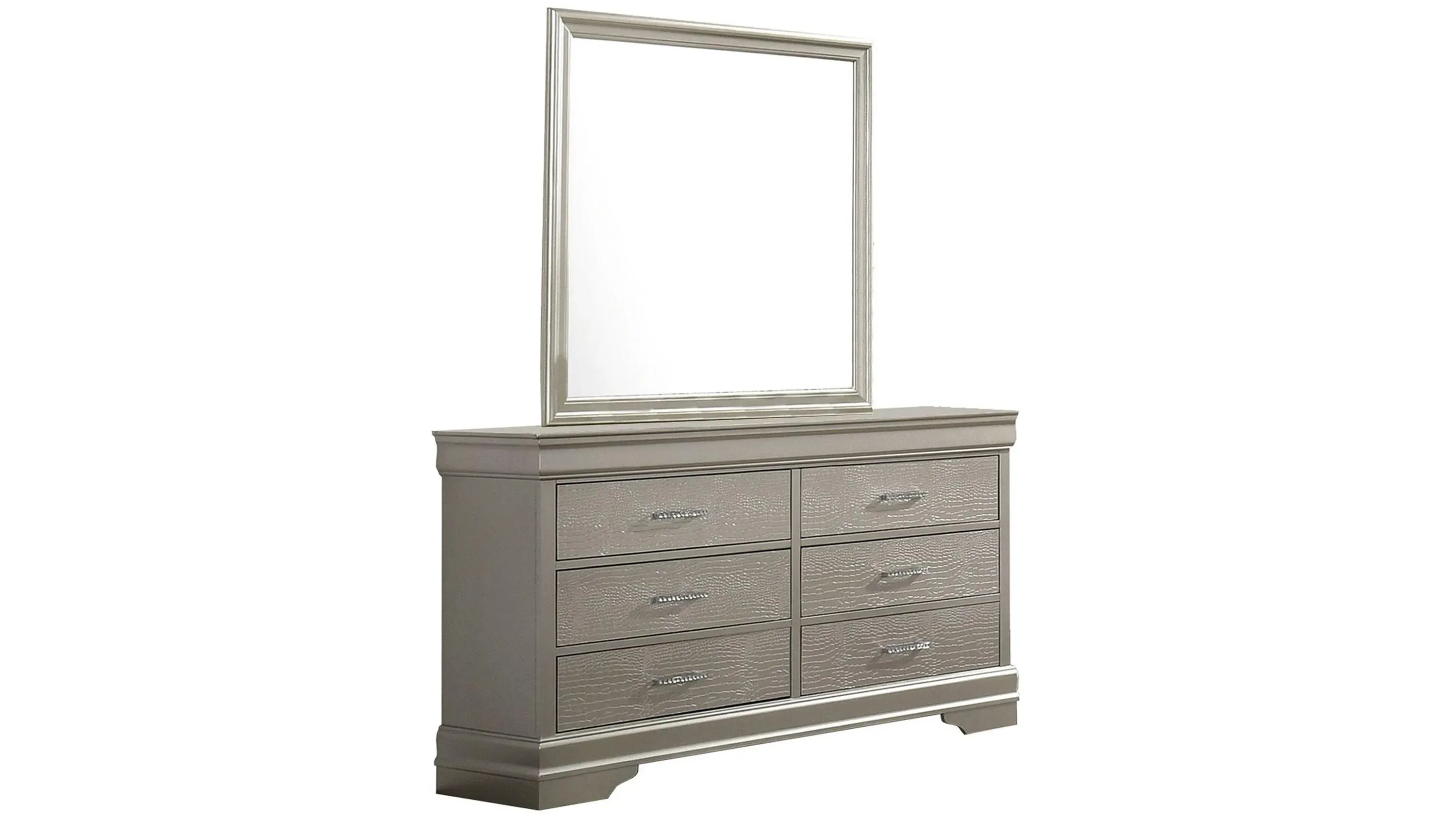 mirrored bedroom dresser Mirror transforming your bedroom into a haven of sophistication. Amalia Bedroom Dresser and Mirror