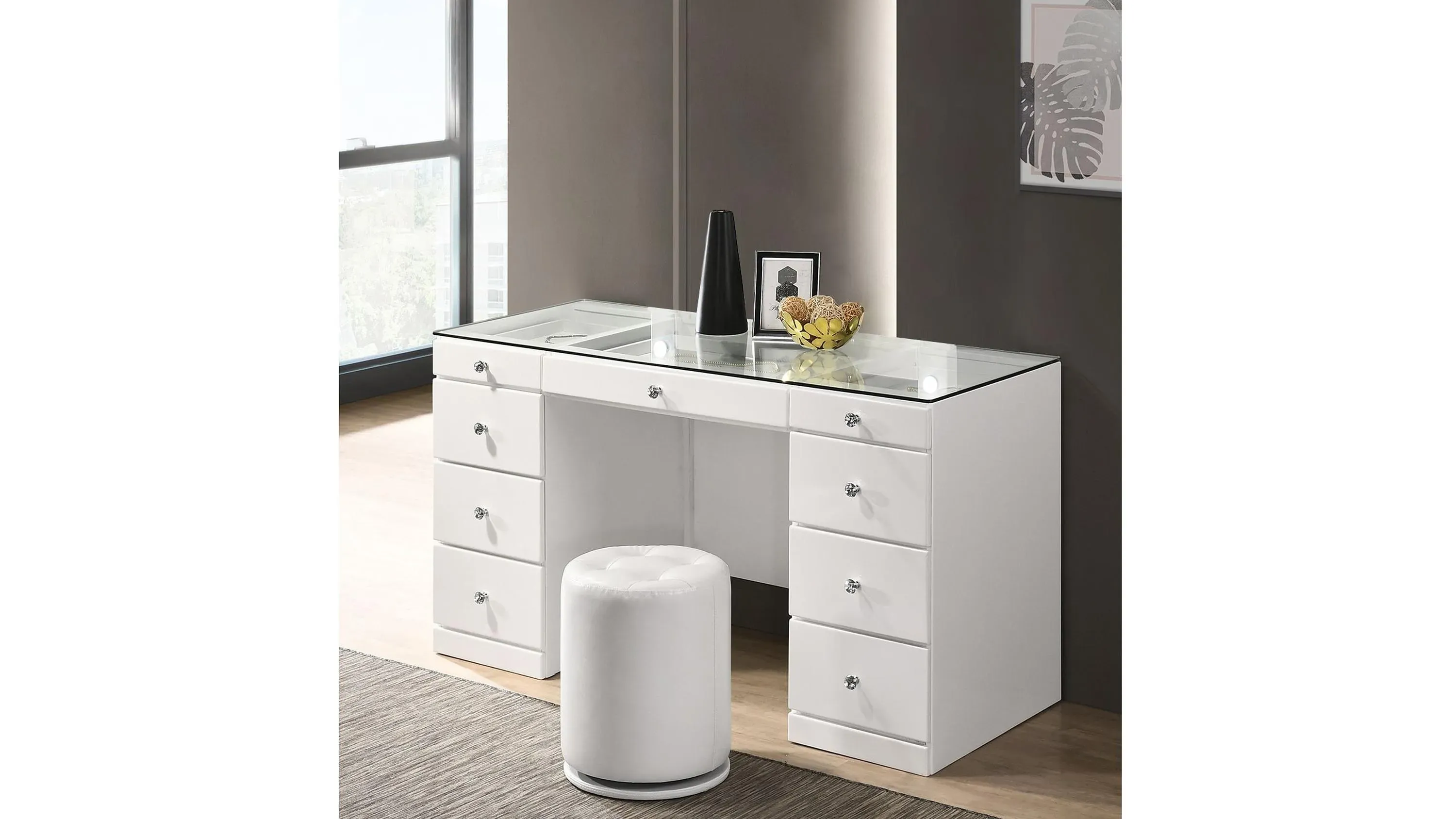 Diem large Vanity Table | Raymour & Flanigan