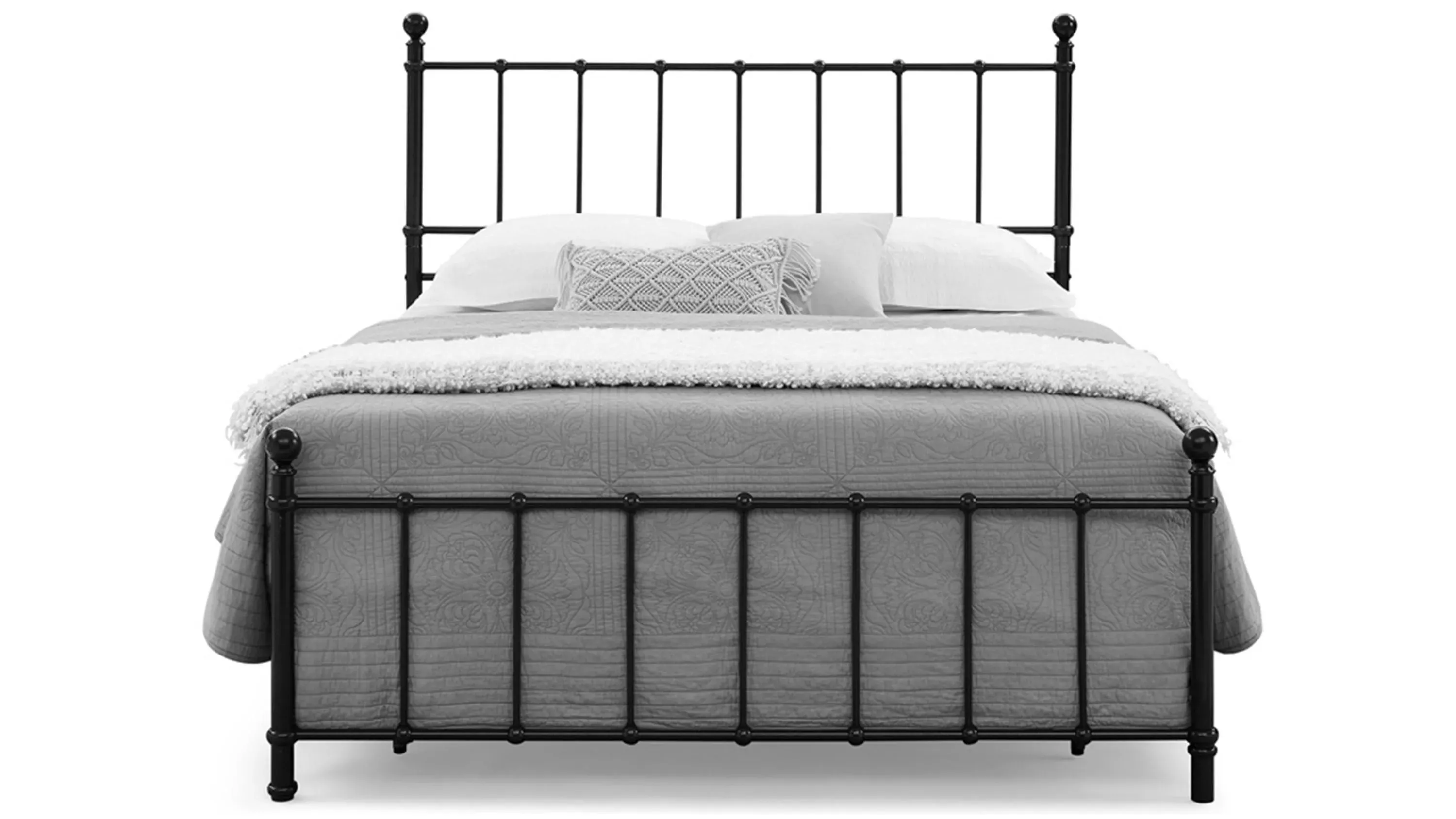 Metal bed frame queen raymour and flanigan discount