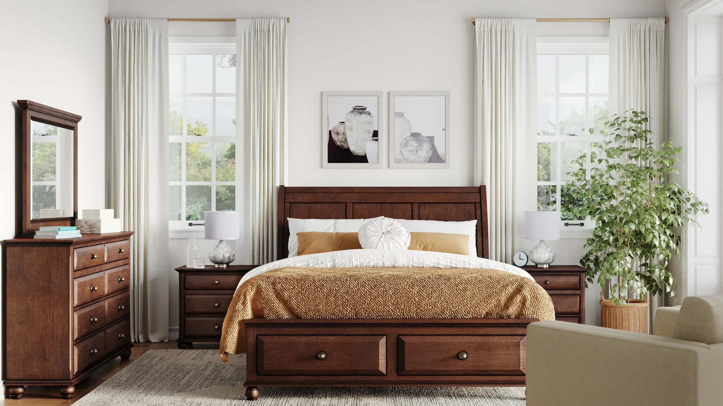 Clarion King Platform Storage Bed | Raymour & Flanigan