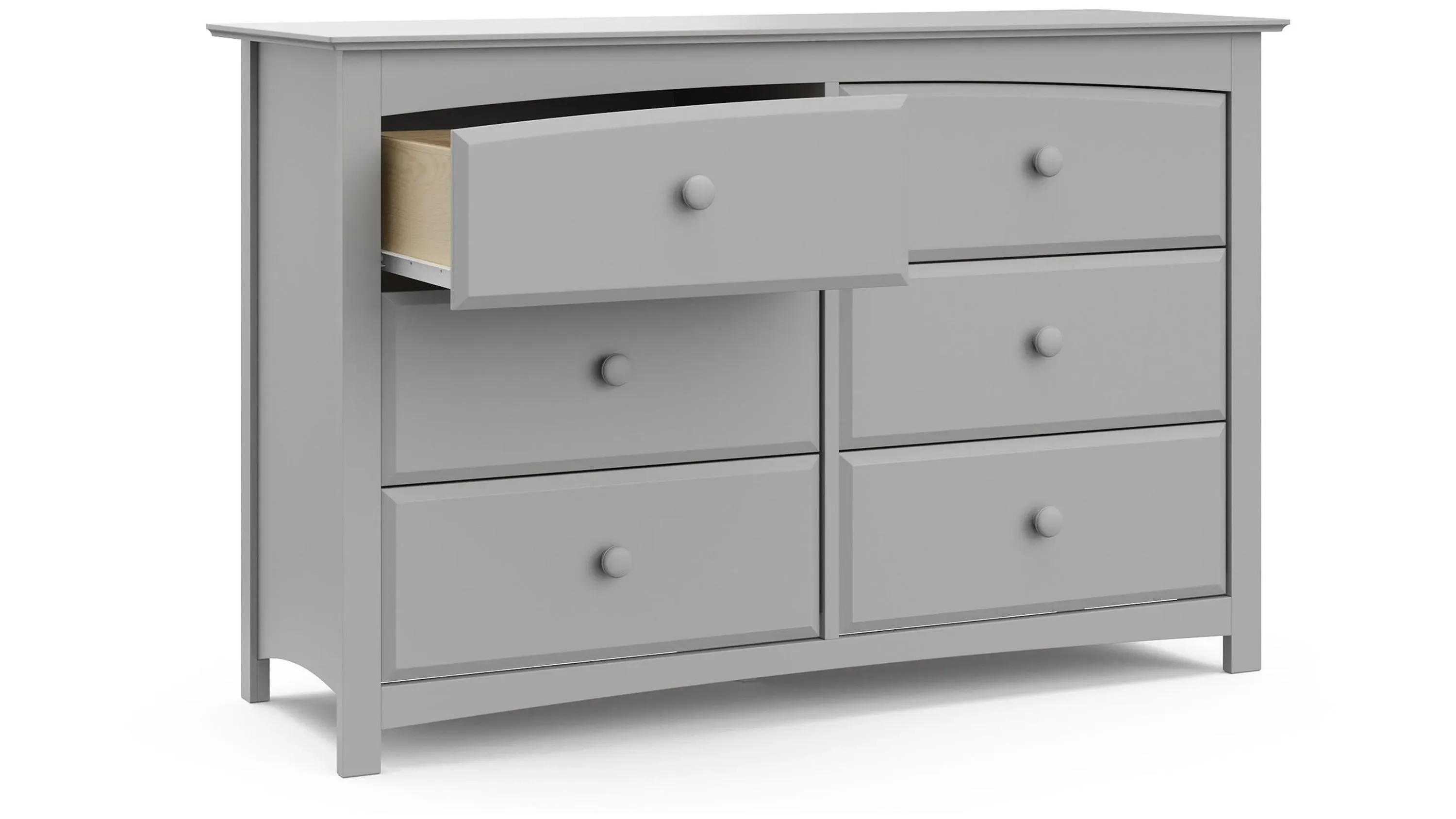 storkcraft kenton 5 drawer dresser grey 6-Drawer | Raymour & Flanigan Shabbychic