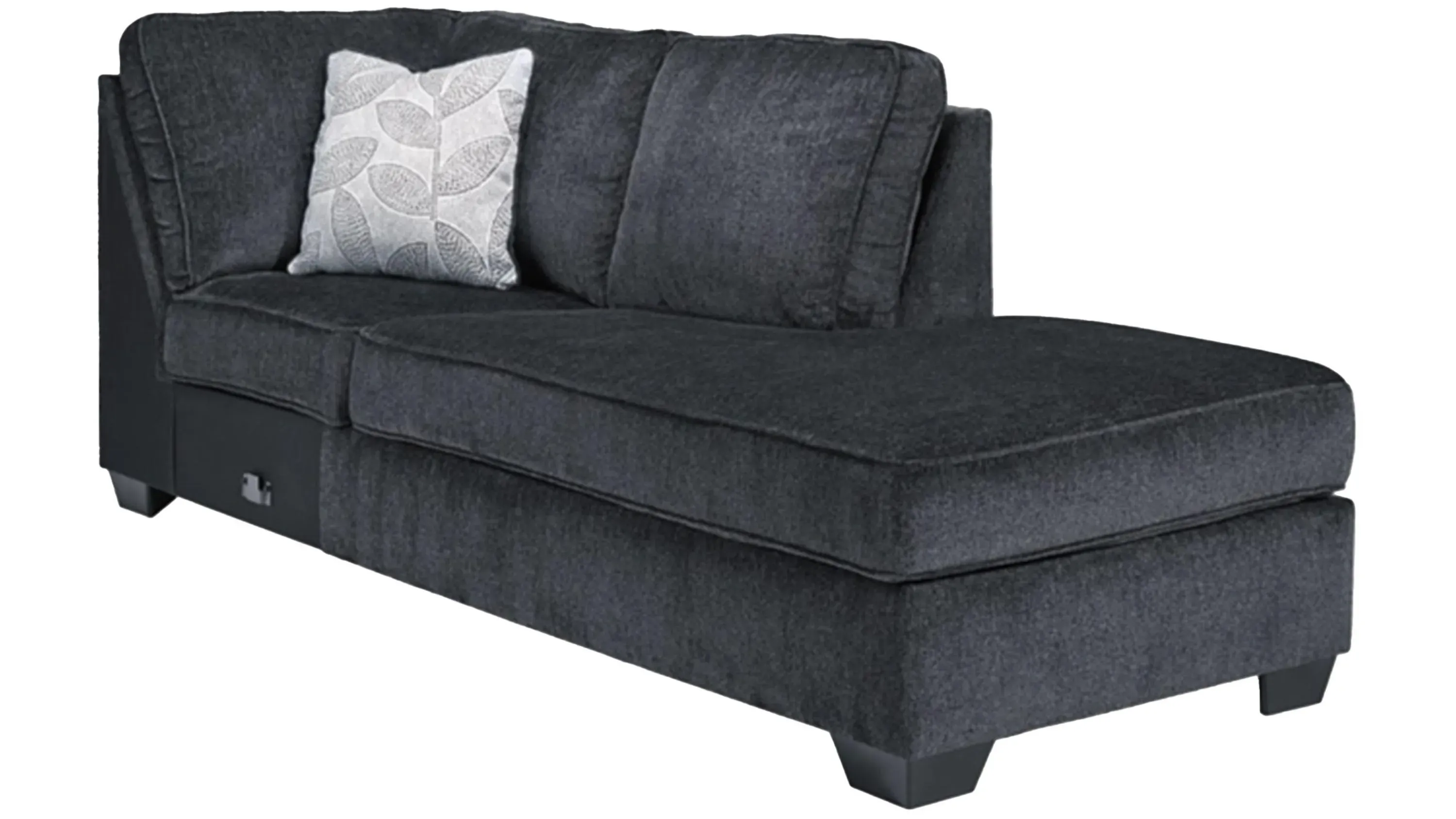 Adelson Chenille Right Arm Facing Chaise | Raymour & Flanigan