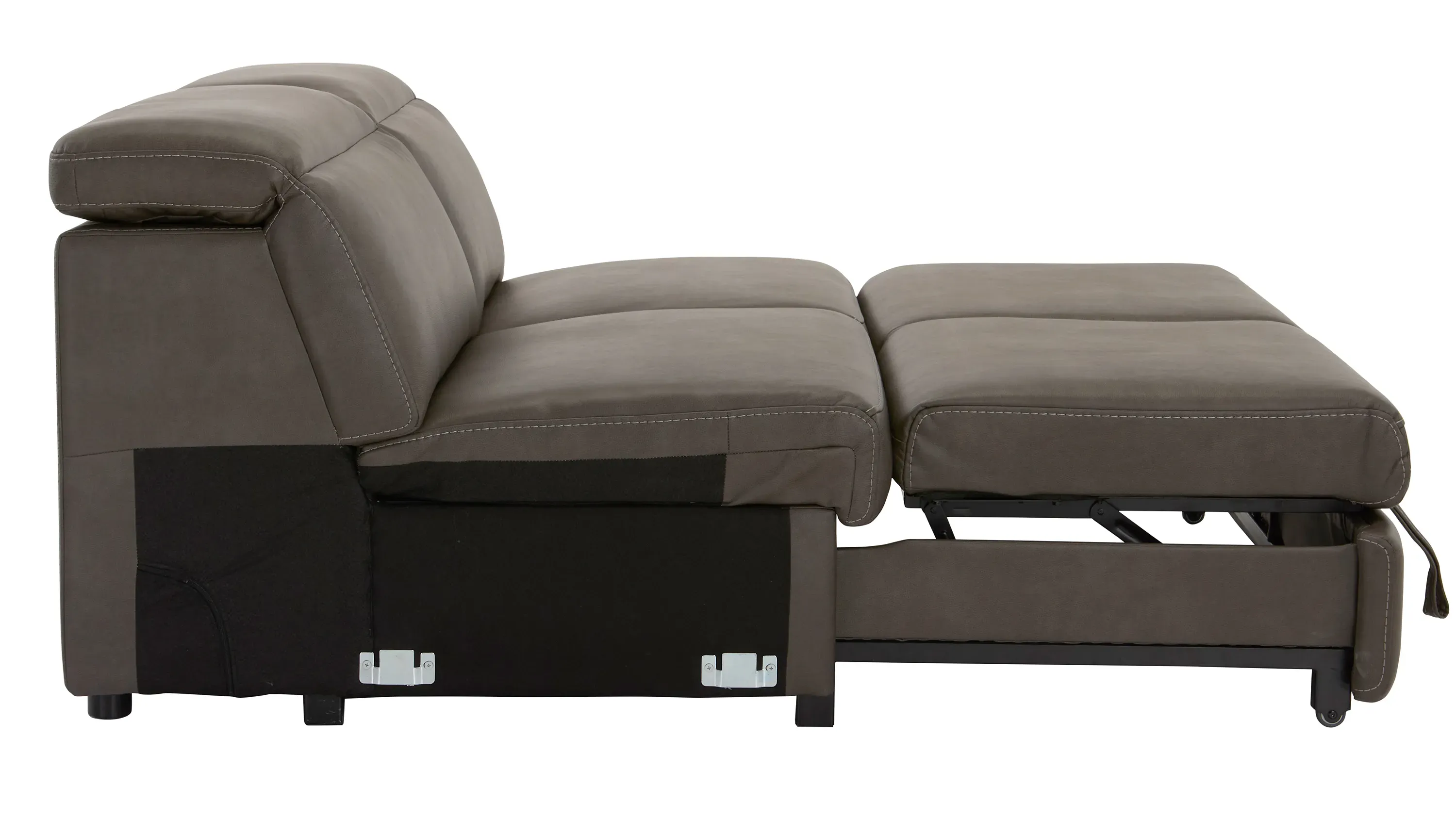 Orion Armless Loveseat w/Pop Up Sleeper and Speaker Headrest