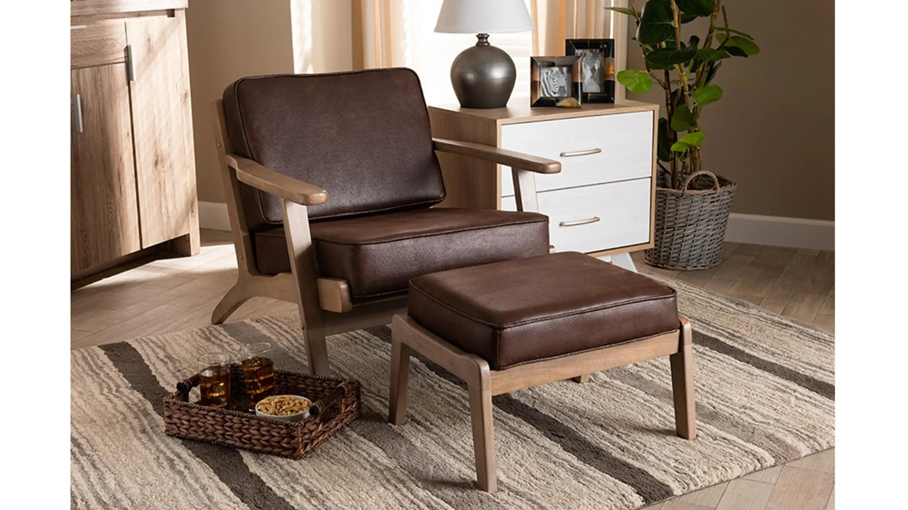 Sigrid 2-pc. Armchair and Ottoman Set | Raymour & Flanigan