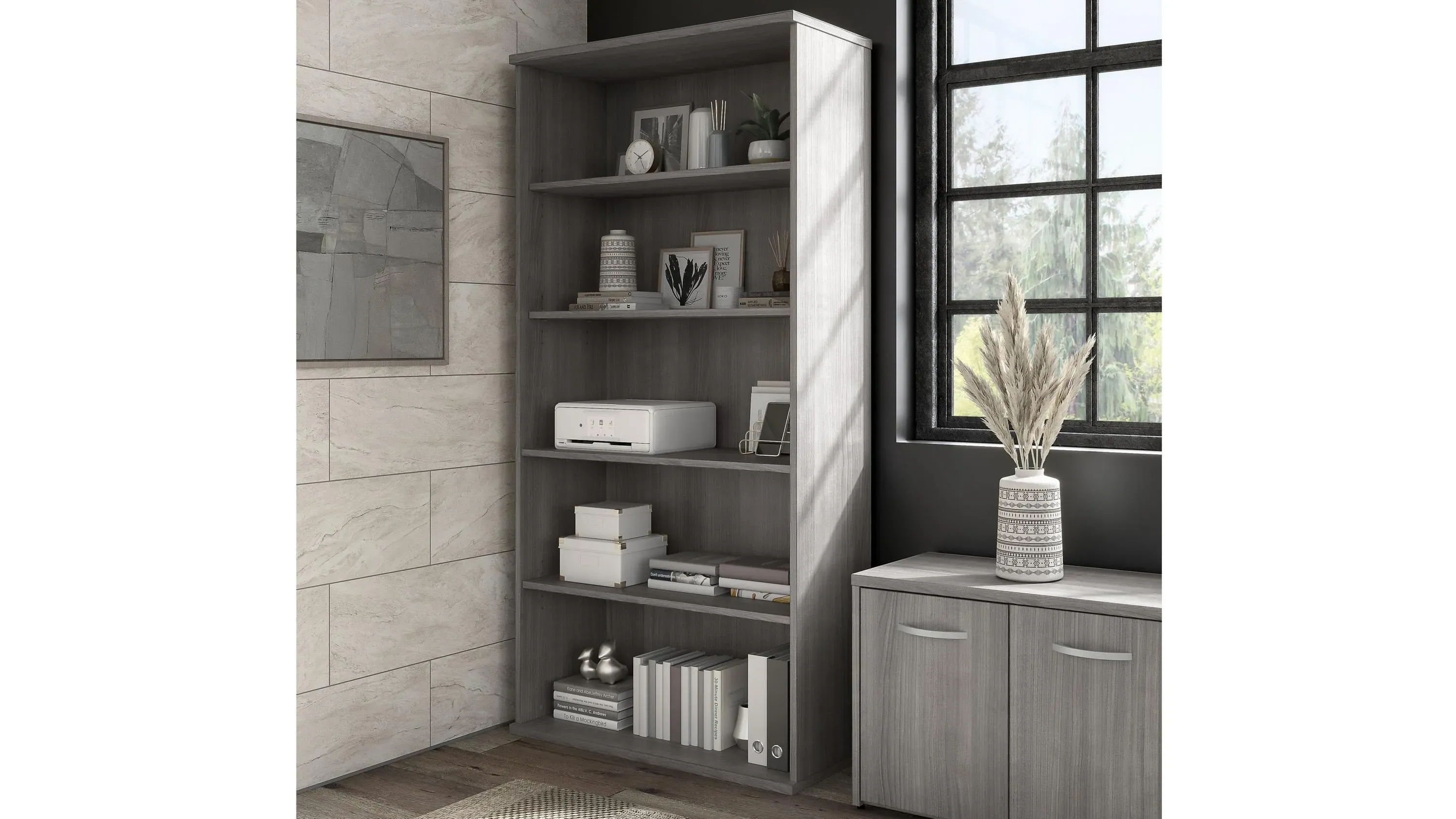 Steinbeck 5 Shelf Bookcase | Raymour & Flanigan