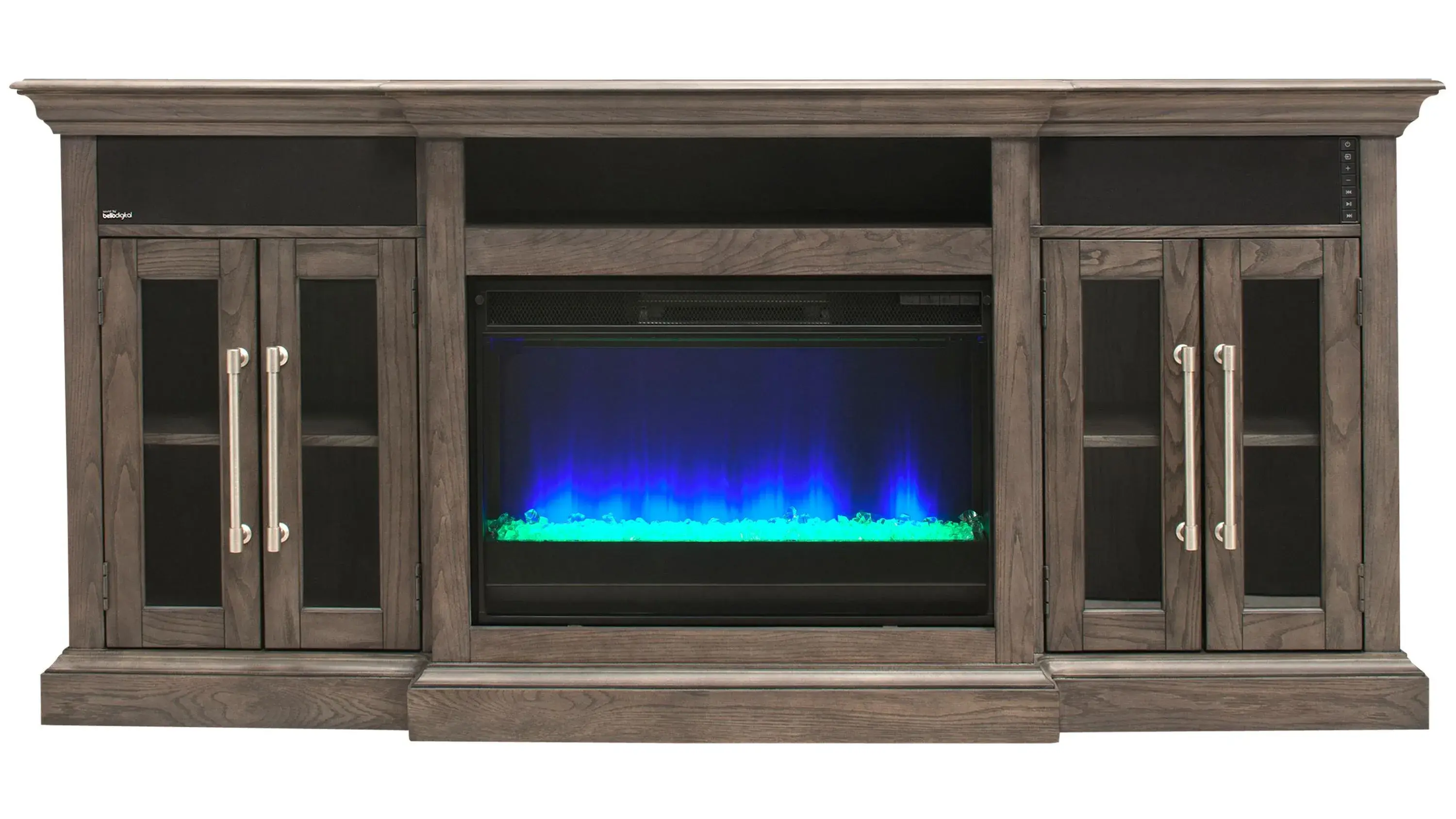 Twin Star Home Elise TV Console with Electric Fireplace