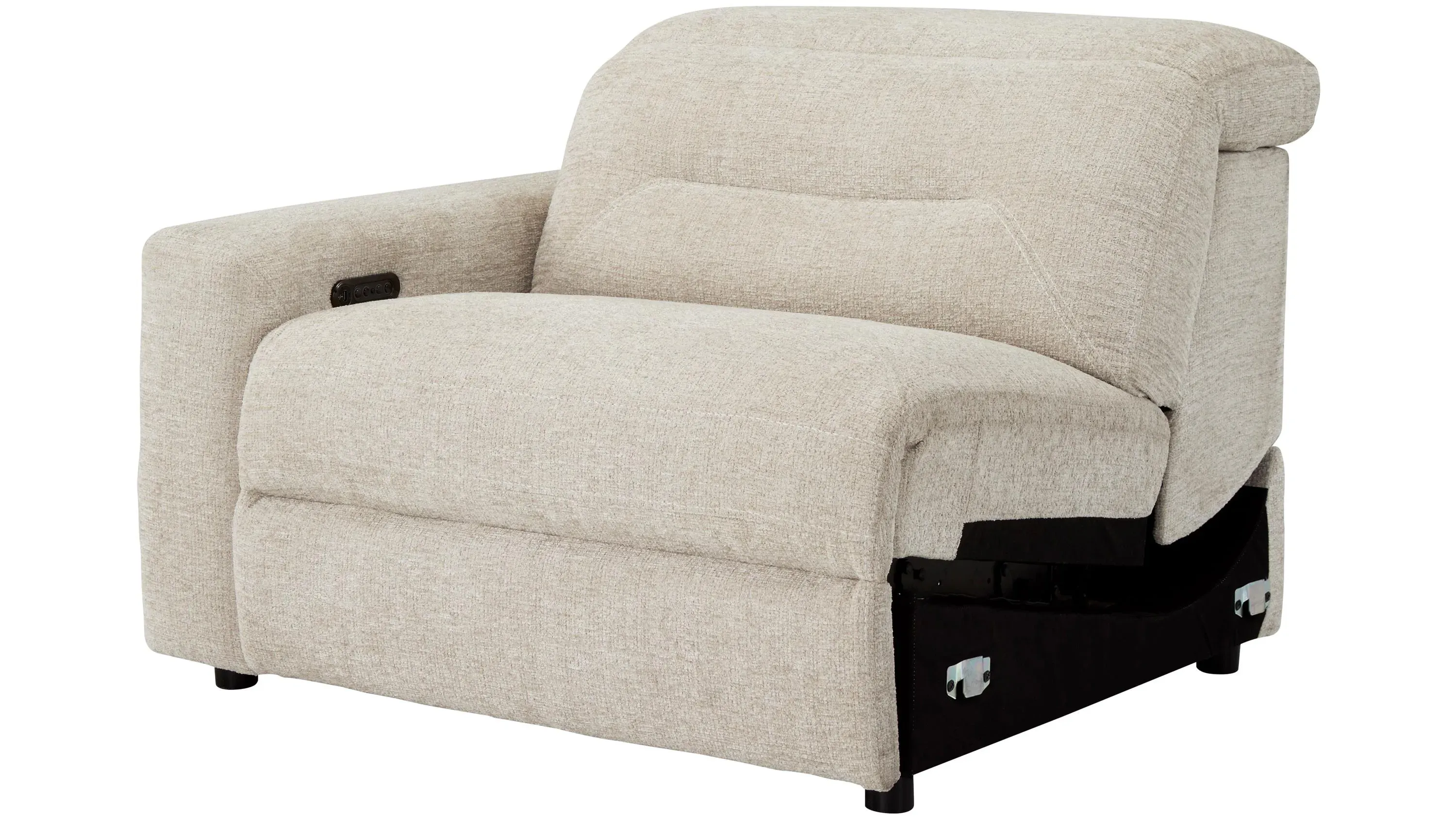 Bradbury Left Arm Facing Dual Power Recliner | Raymour & Flanigan