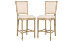 Buchanan Rectangular Bar Stool - Set of 2 Beige Product_Image_Carousel