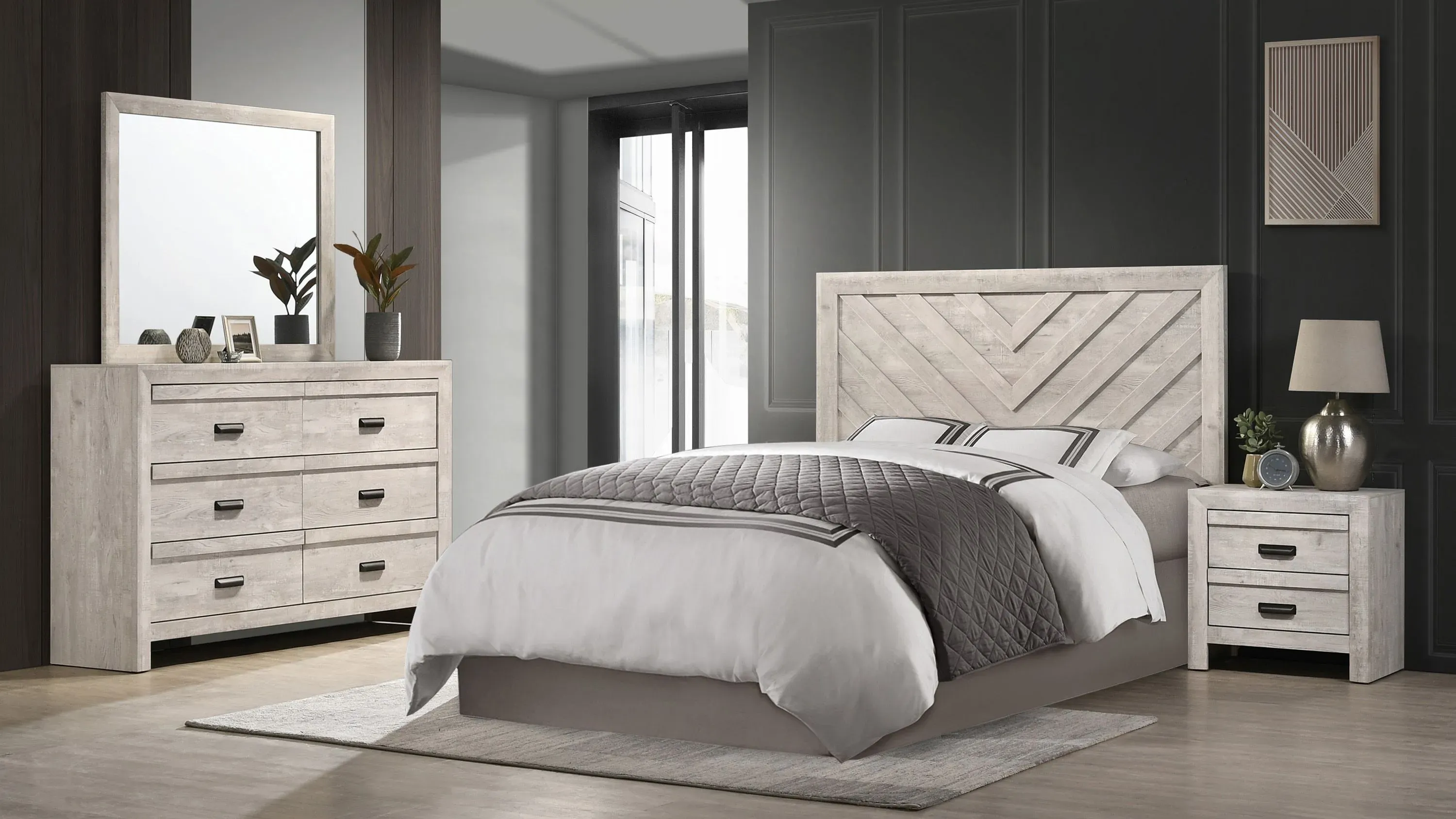 Valor 4-pc. Bedroom Set | Raymour & Flanigan