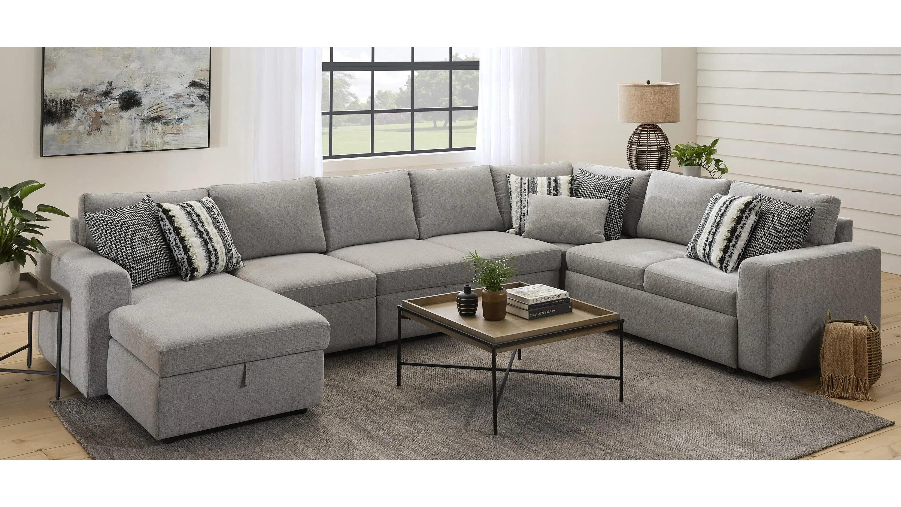 Barry 5-pc. Sectional w/ Pop-Up Sleeper