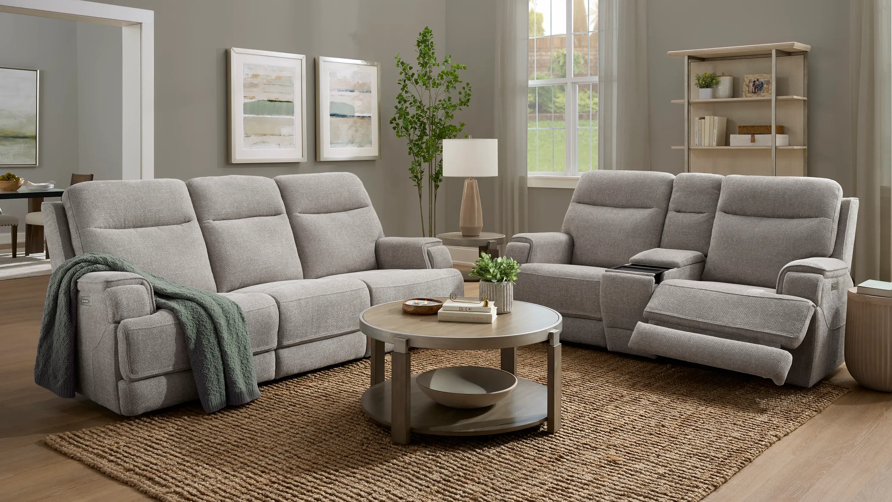 Locklan Zero Gravity Triple Power Living Room Set | Raymour & Flanigan