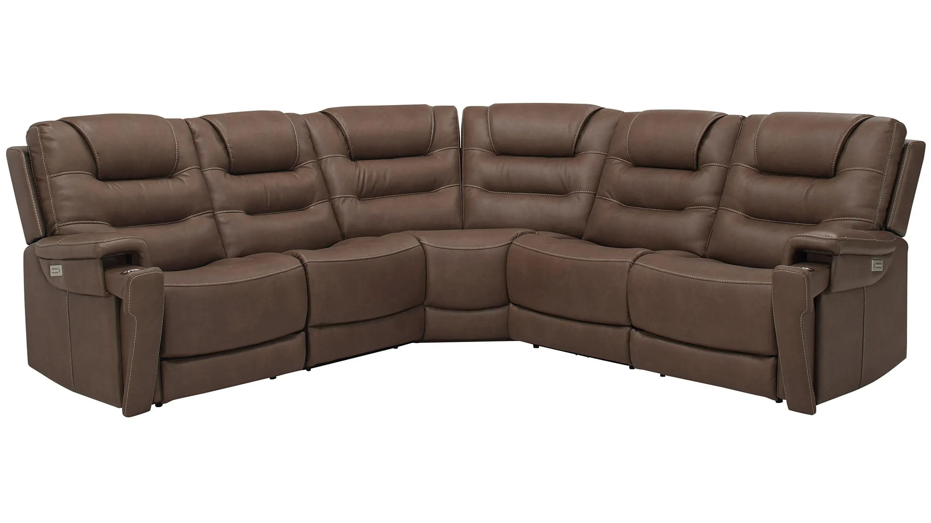 Danbury 5-pc. Power Sectional w/ Power Headrest and Lumbar Support