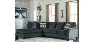 Abinger 2-pc. Sleeper Sectional with Chaise Smoke Product_Image_Carousel