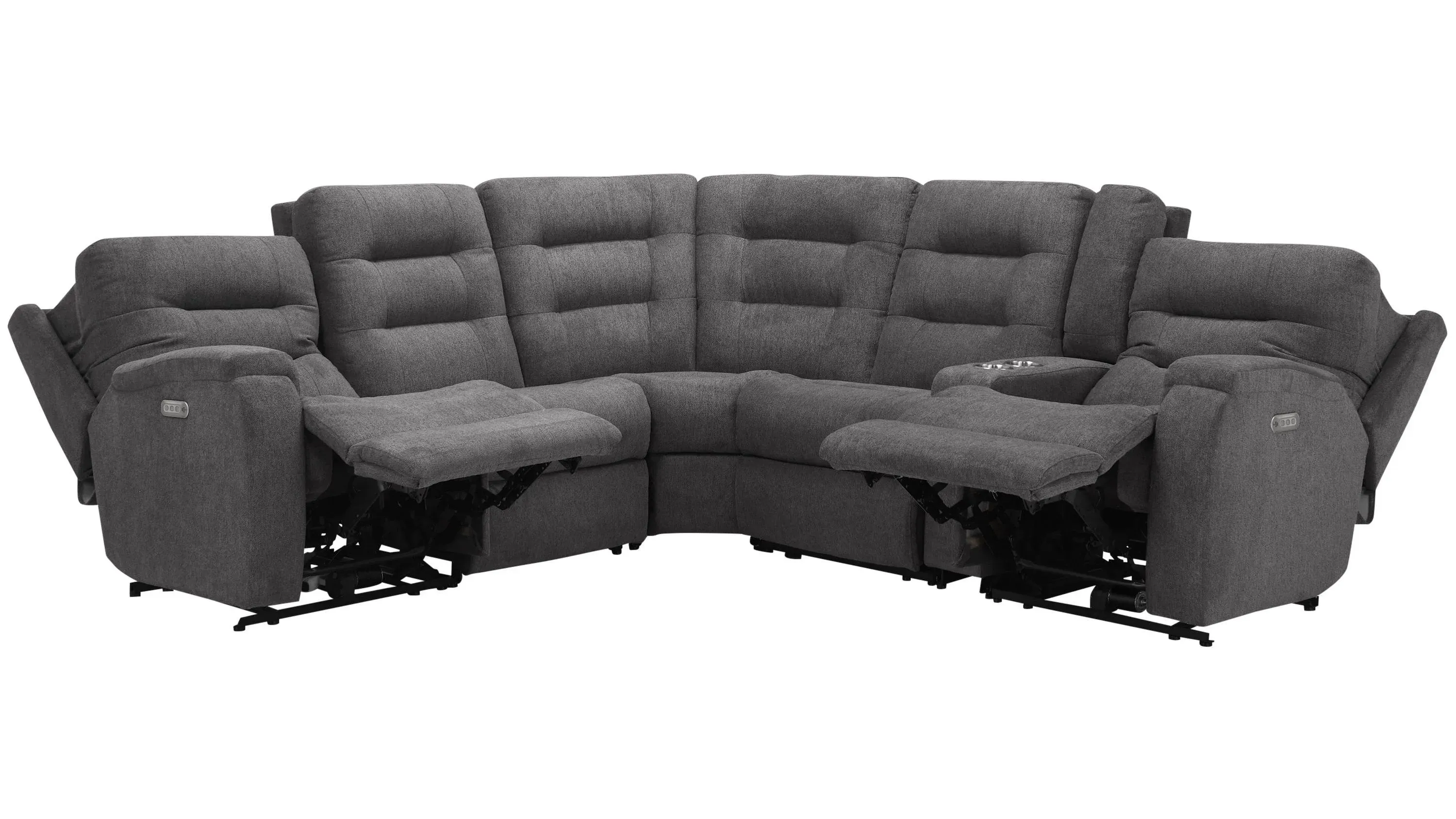 Halenbeck 6-pc. Triple Power Sectional | Raymour & Flanigan