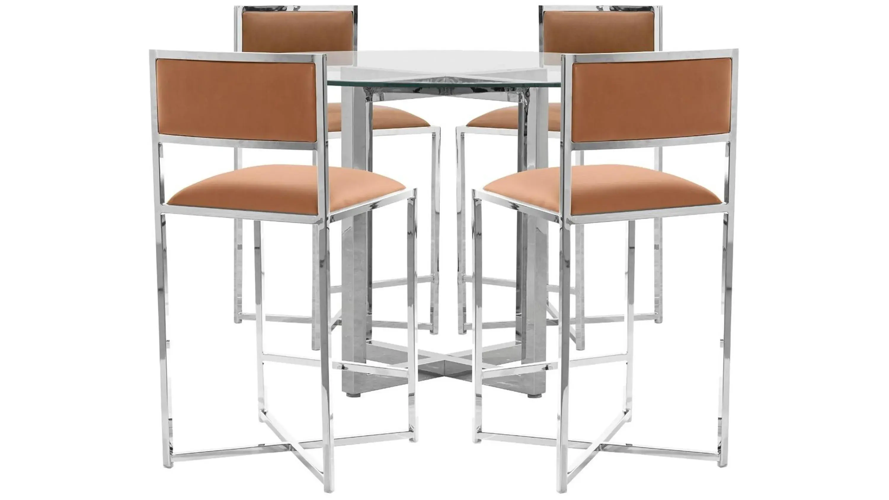 Amalfi X-Base Counter Stool- Set of 2 - Thumbnail 3