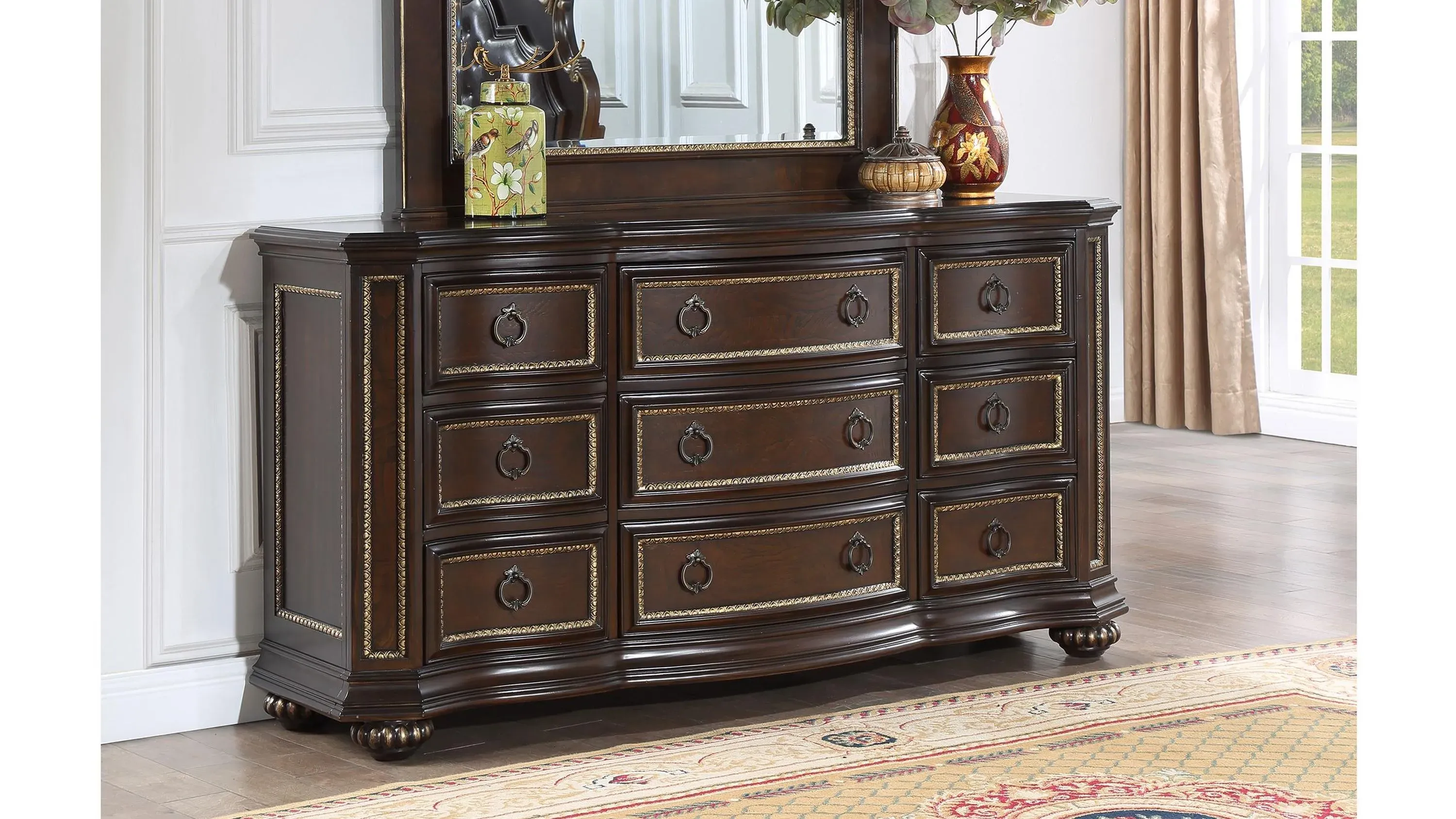 Glory Furniture Paris Cherry Dresser
