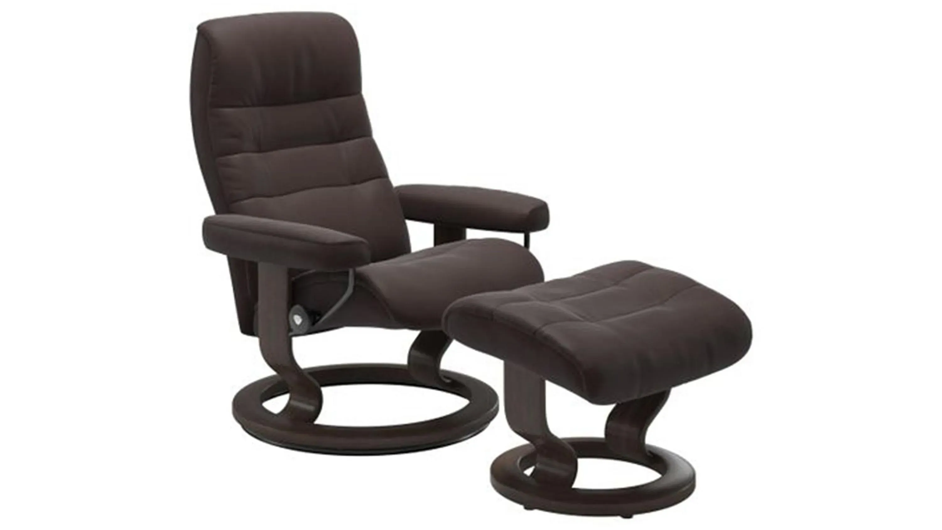 Stressless Opal Small Classic Reclining Chair and Ottoman
