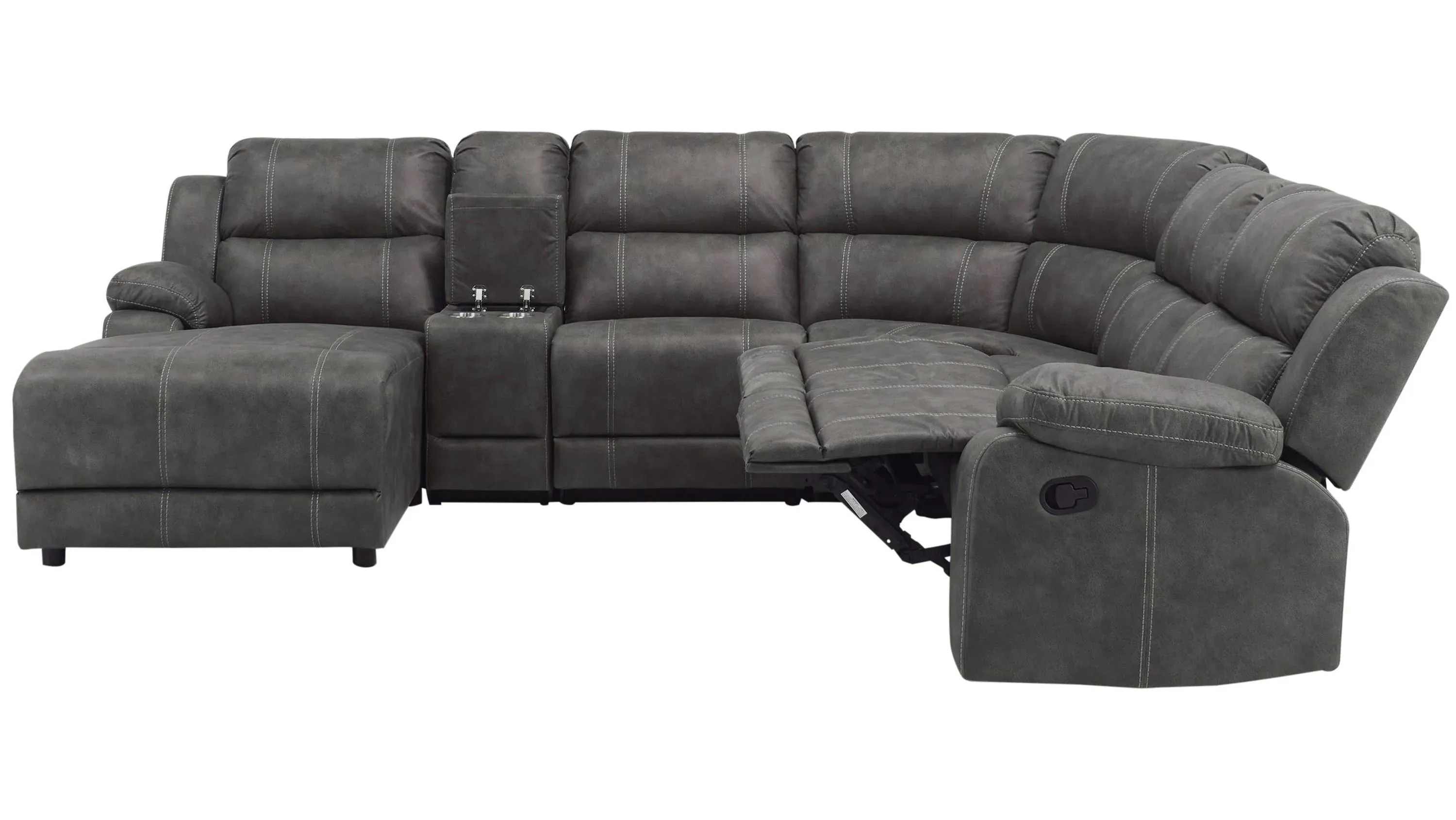 Kerridon Microfiber 6-pc. Reclining Sectional