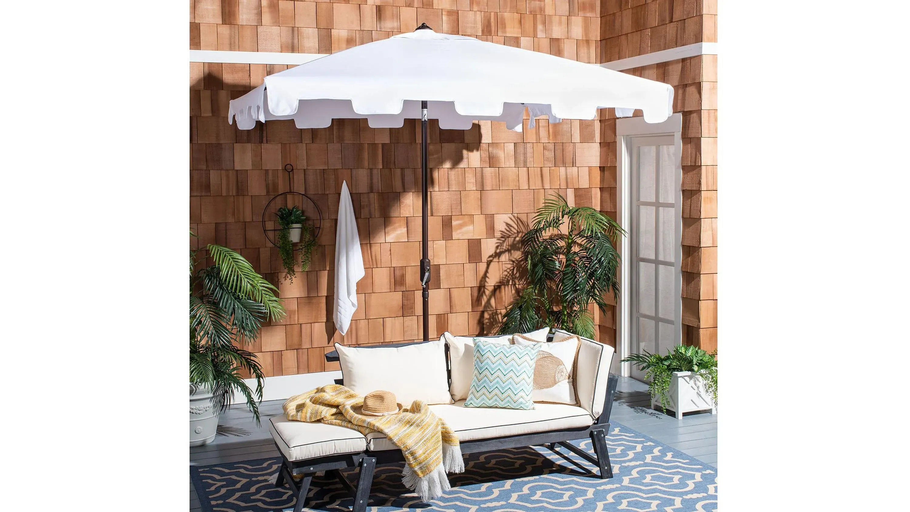 Burton Outdoor Square Umbrella | Raymour & Flanigan