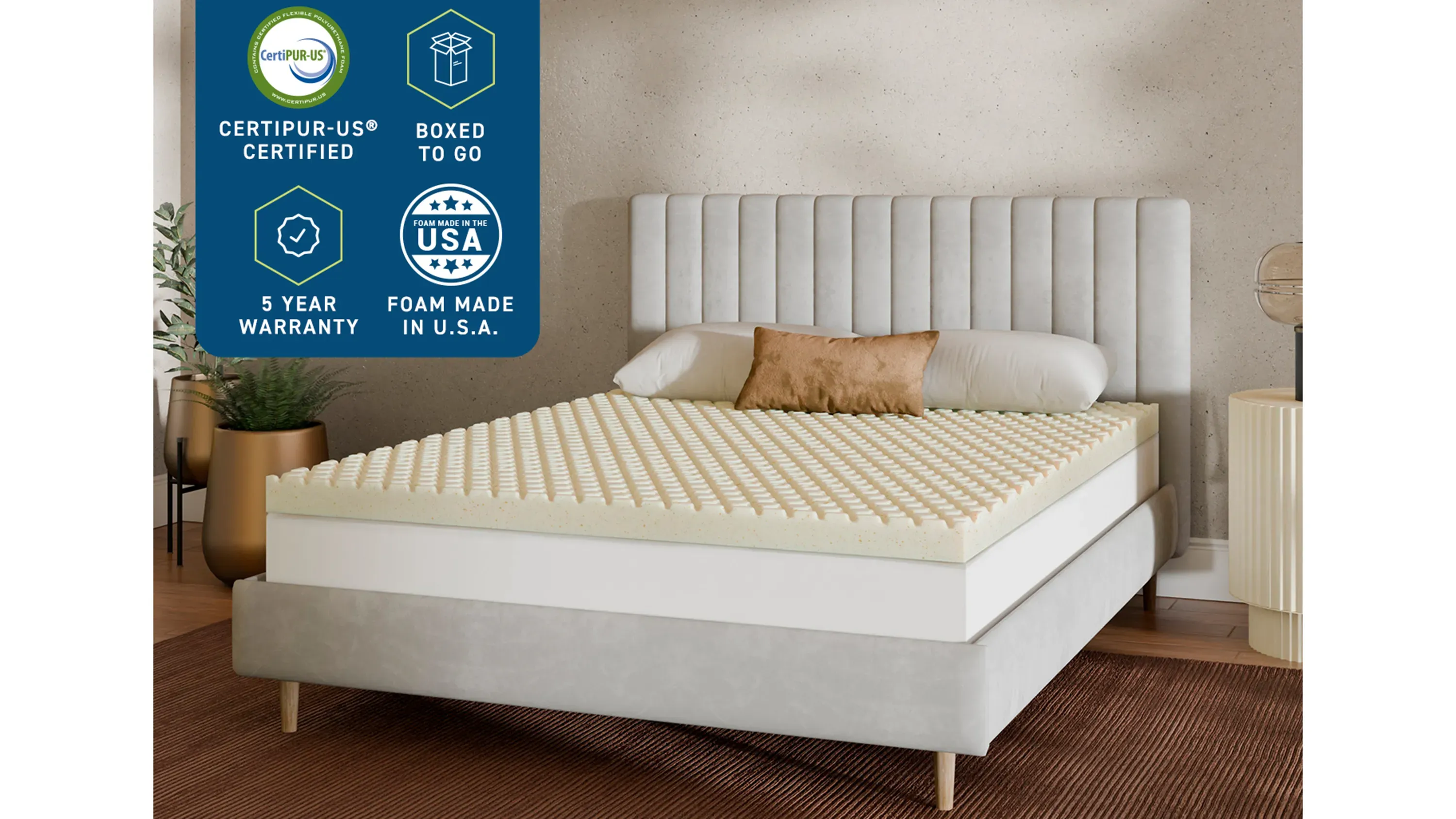 MOLECULE CopperWELL Mattress Topper | Raymour & Flanigan