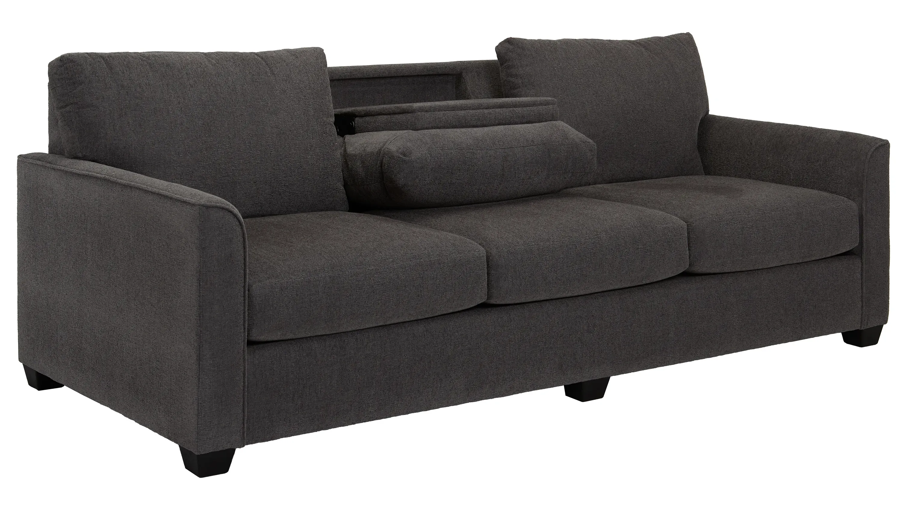 Kendall Sofa w/ Drop Down Table | Raymour & Flanigan