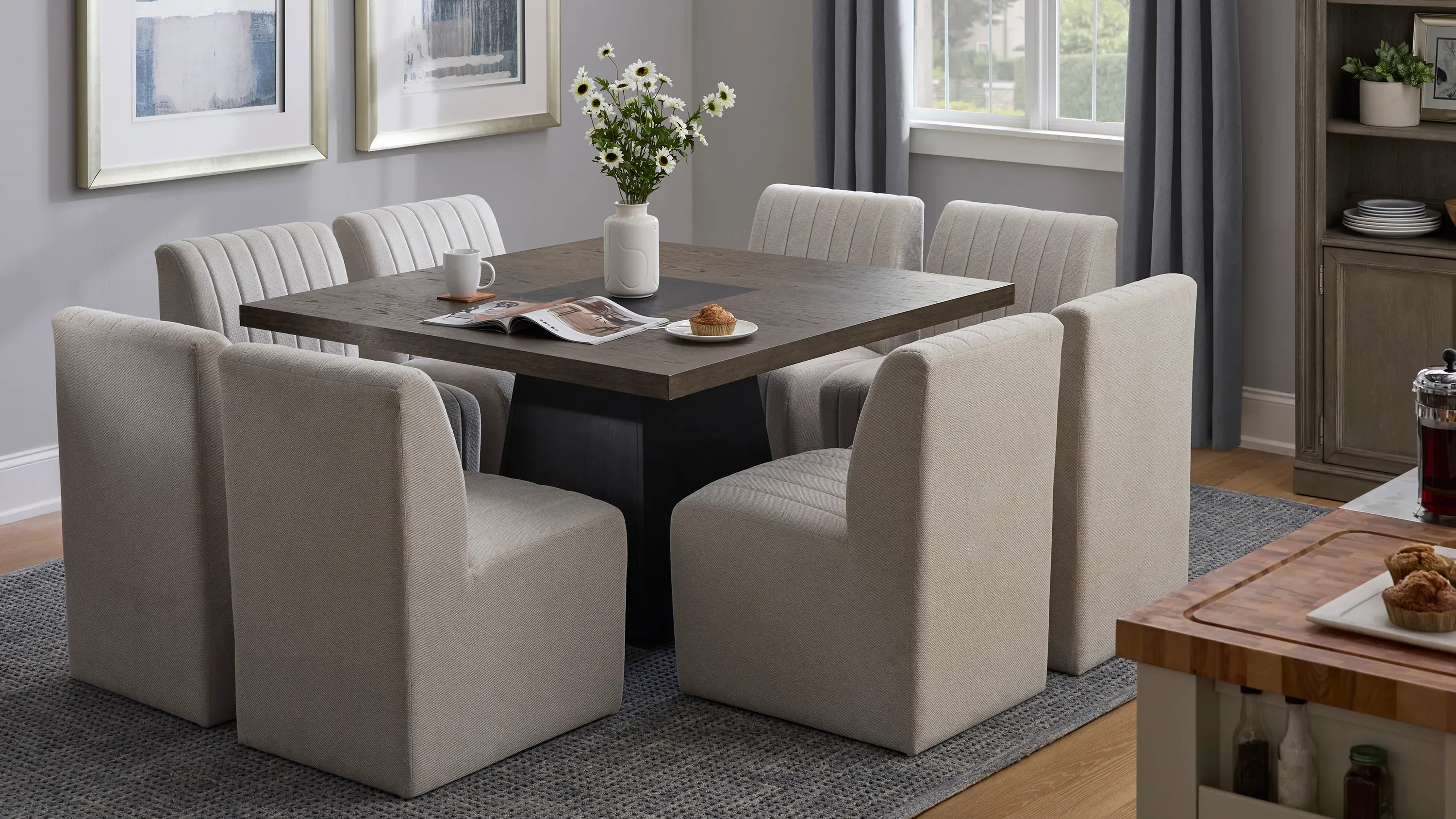 Benedict 9-pc. Dining Set | Raymour & Flanigan