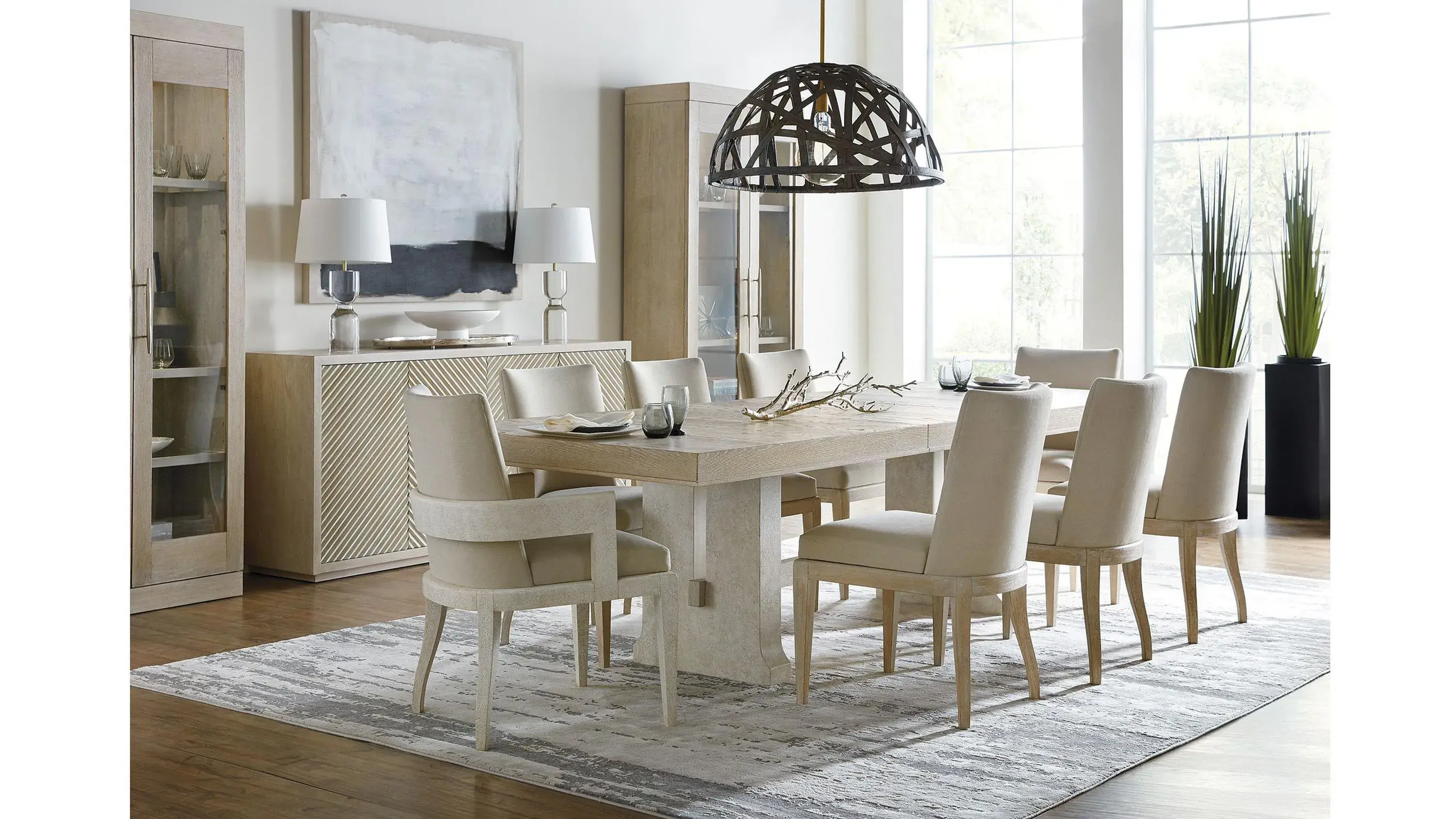 Cascade Upholstered Arm Chair - Set of 2 - Thumbnail 4