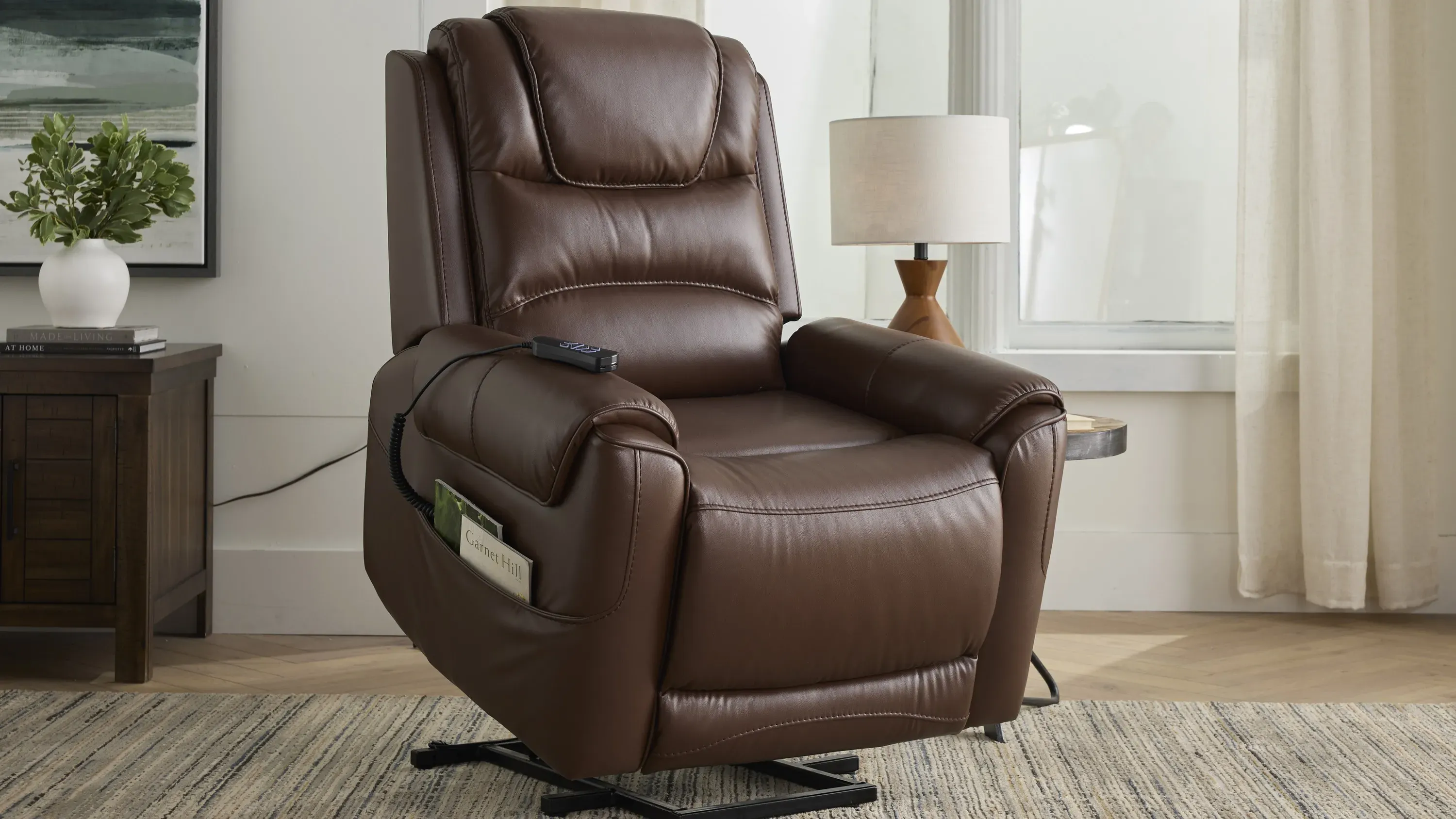 Demont Power Lift Recliner | Raymour & Flanigan