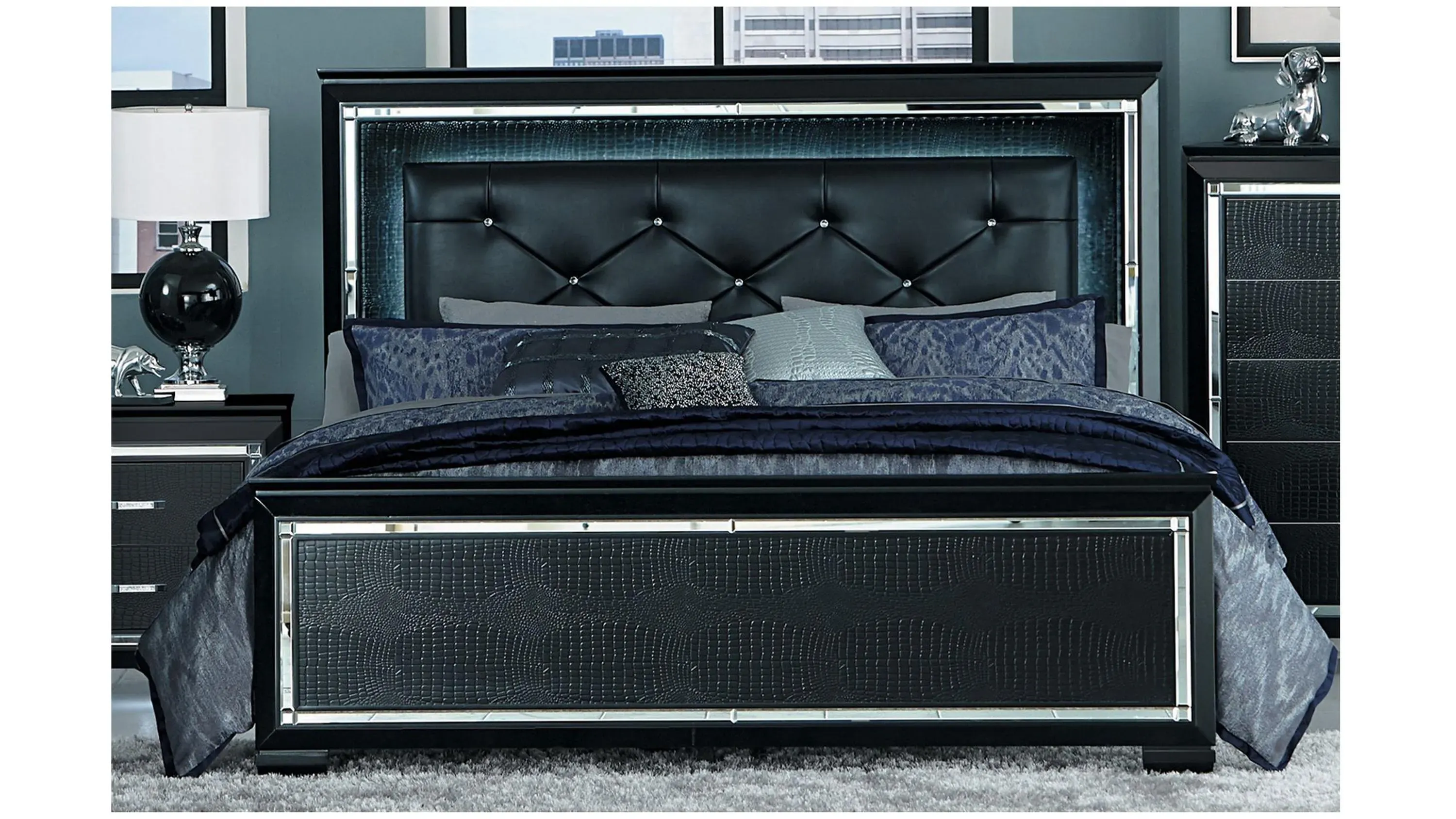 Brambley Bed with LED Lighting | Raymour & Flanigan