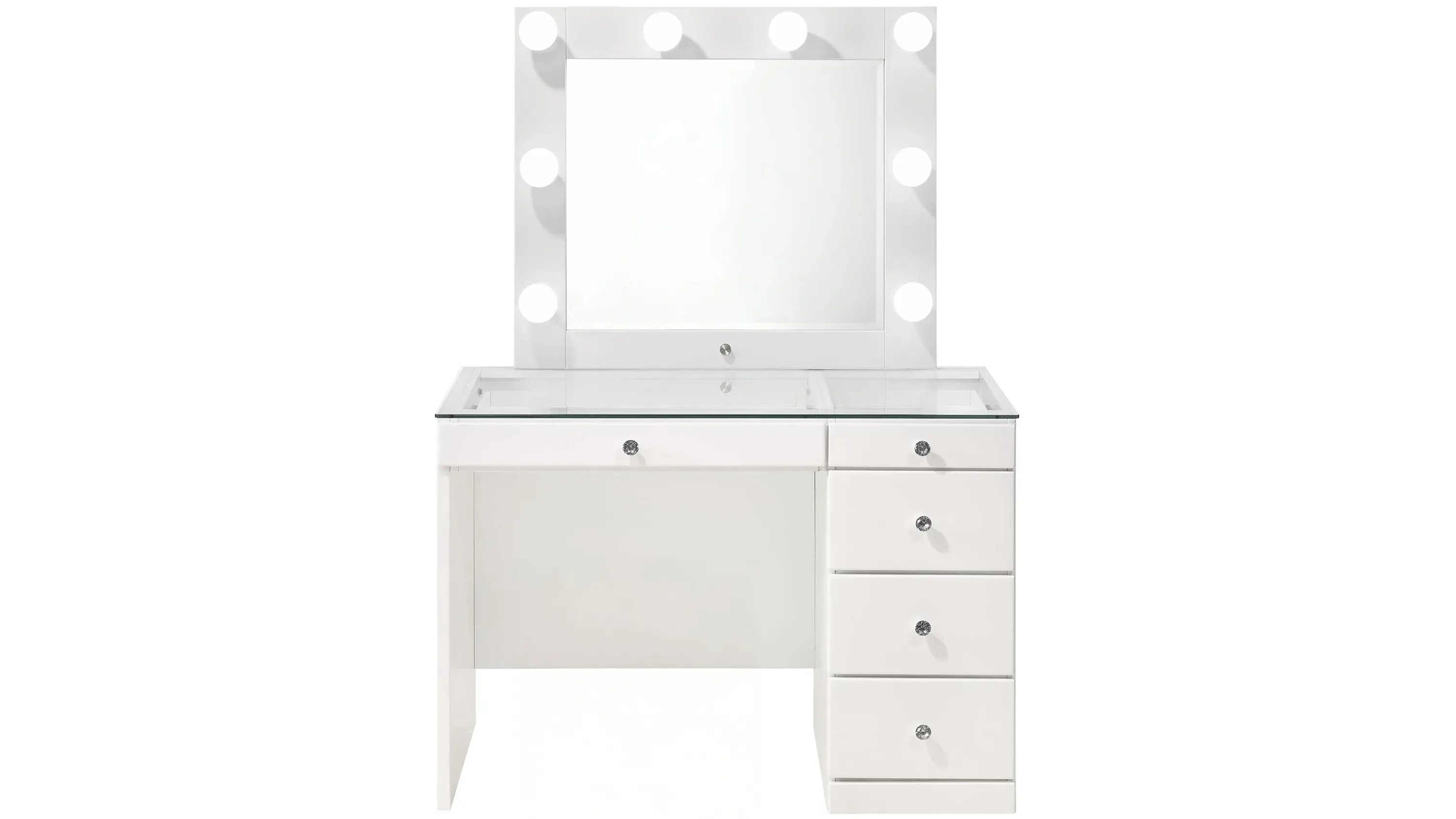 Diem Small Vanity Table w/ Mirror | Raymour & Flanigan