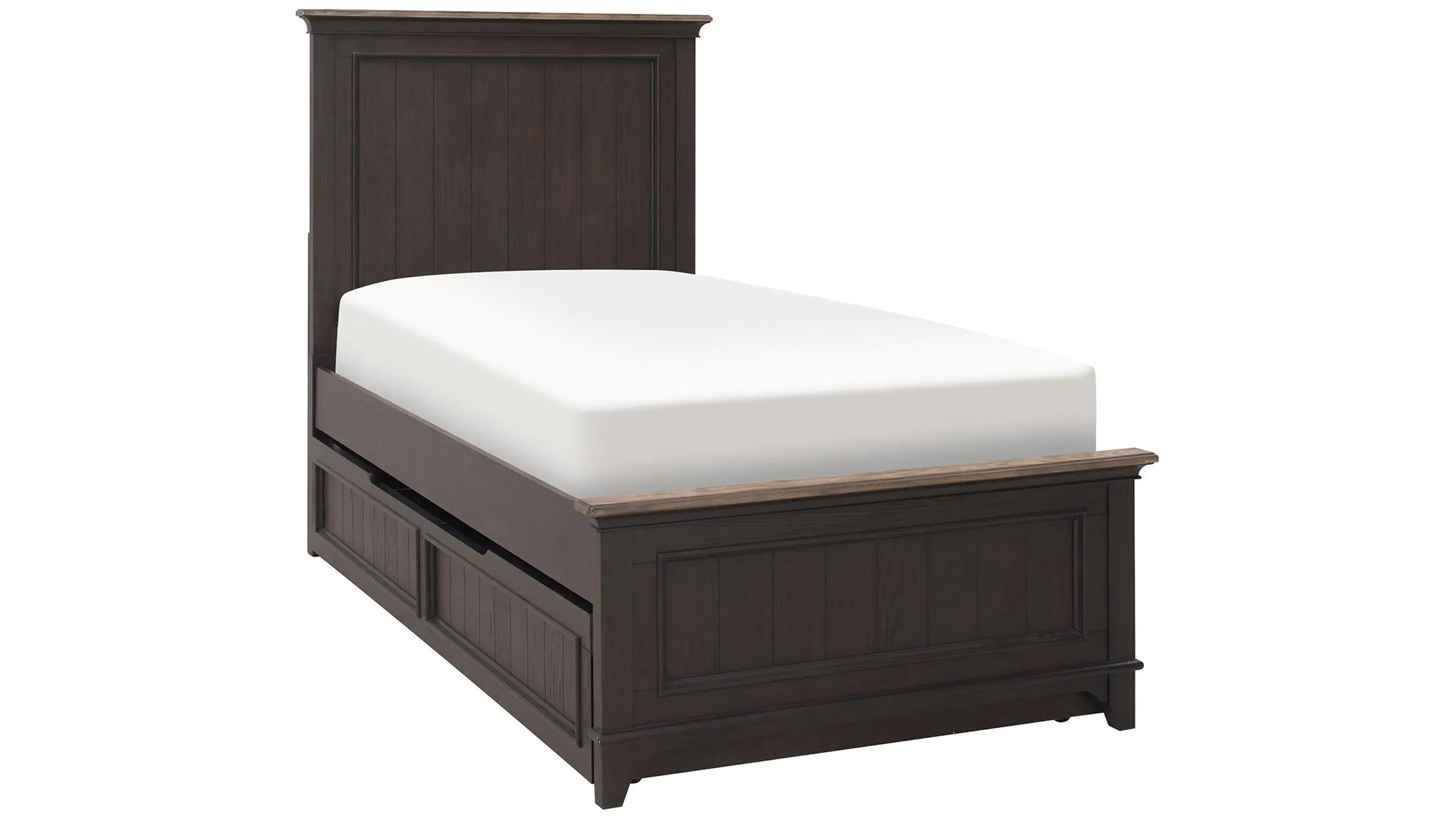 Dakota Panel Bed w/ Trundle | Raymour & Flanigan