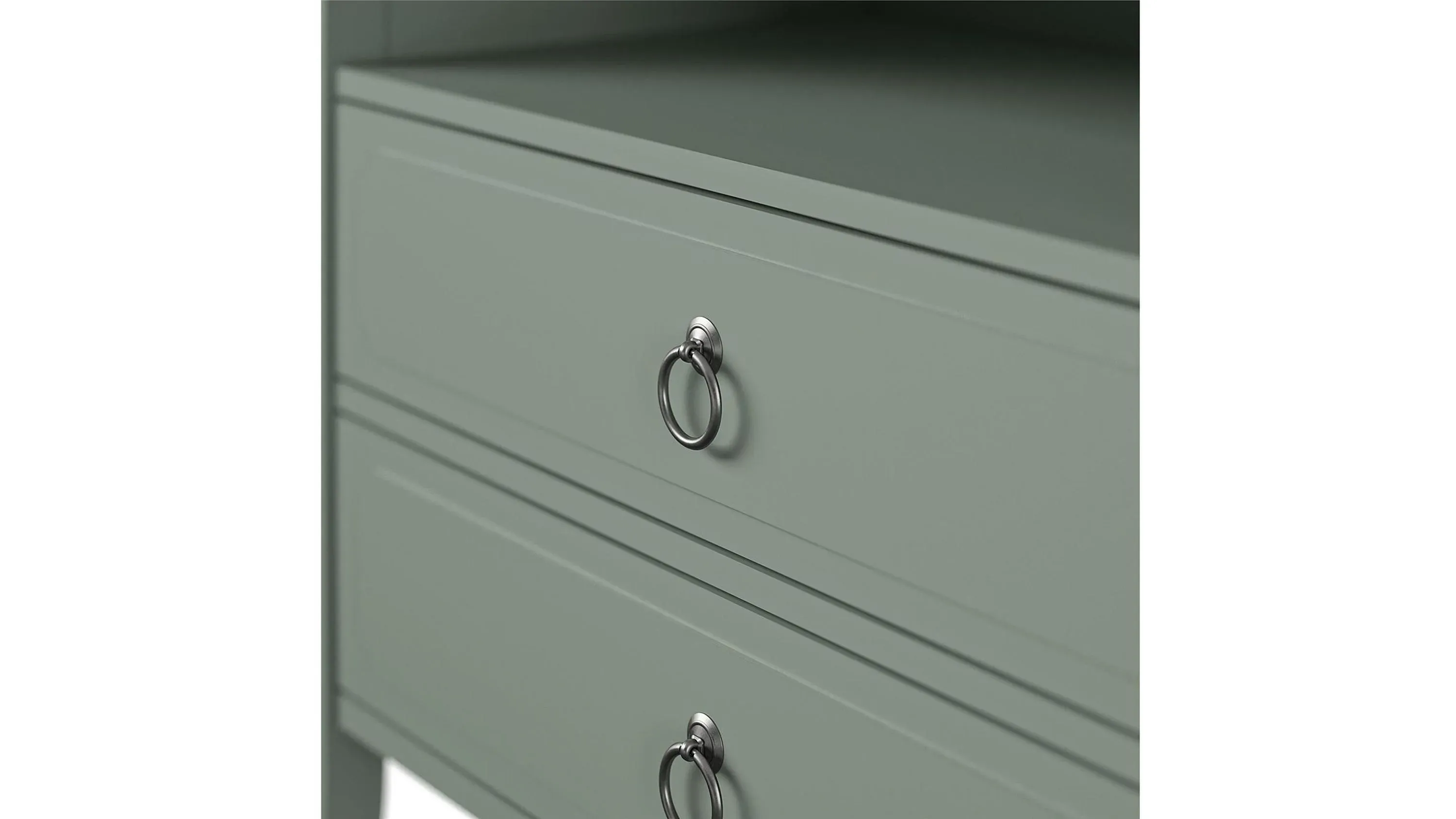 Novogratz Her Majesty Two Drawer Nightstand | Raymour & Flanigan