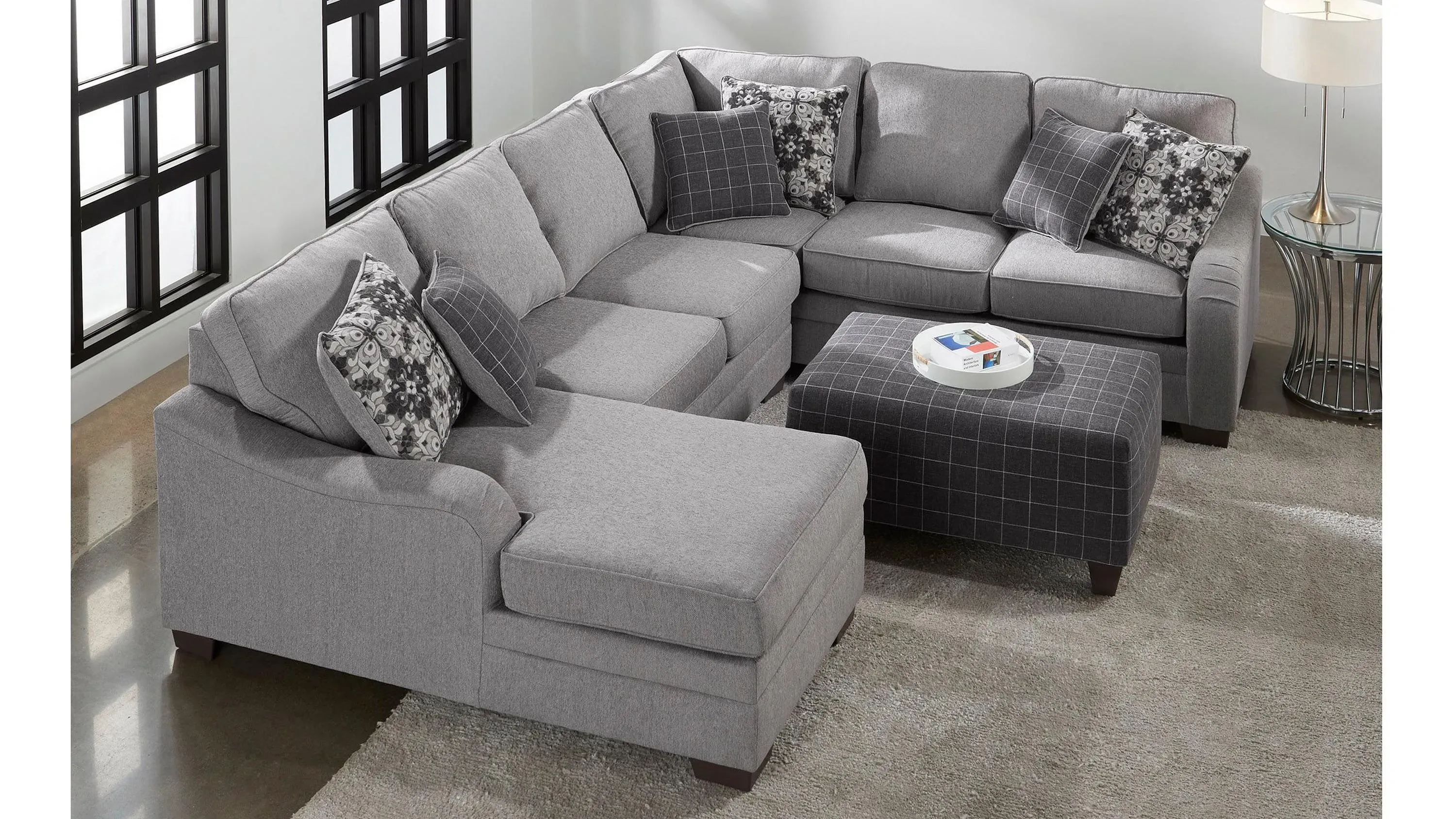 Caid 3-pc. Chenille Sectional