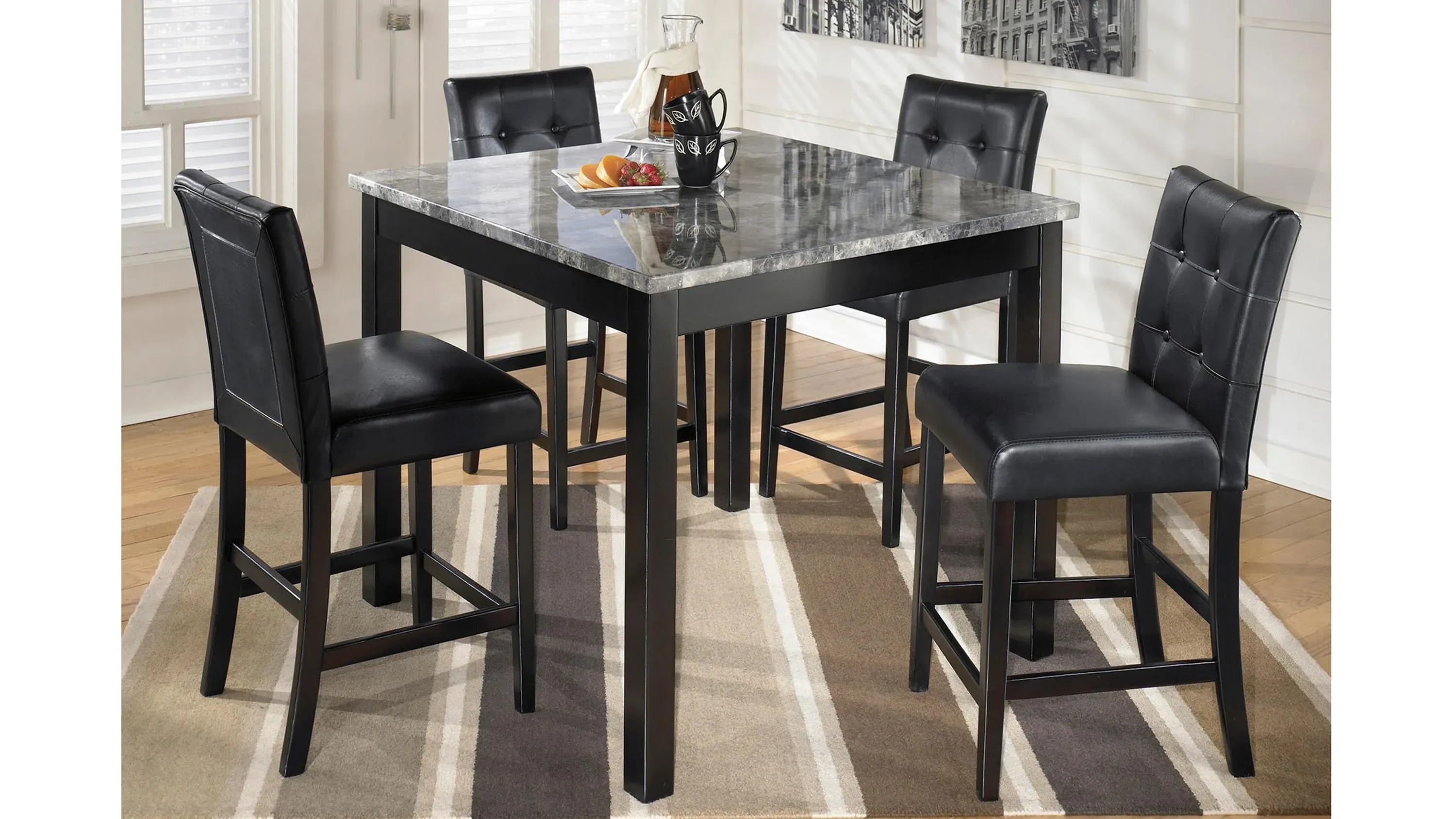 Maysville square counter height 5 piece dining set discount