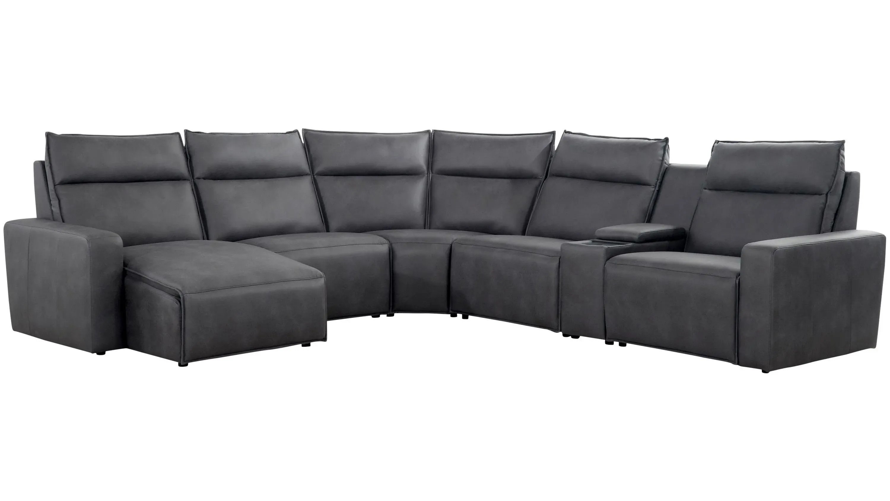 ModularTwo 6-pc. Power Sectional w/ Power Headrest | Raymour