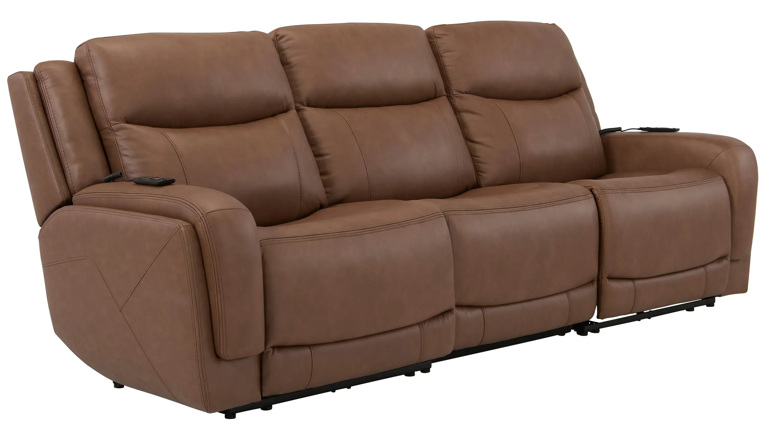 Harbin 3-pc. Leather Triple Power Sofa | Raymour & Flanigan