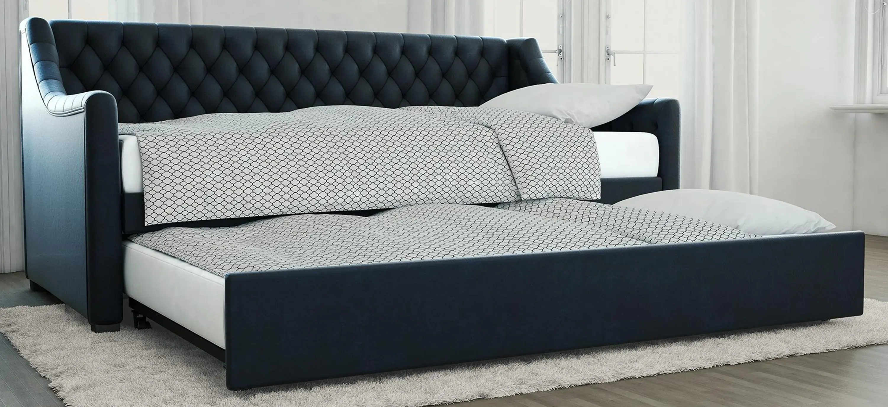 Little Seeds Monarch Hill Ambrosia Upholstered Daybed and Trundle Raymour Flanigan