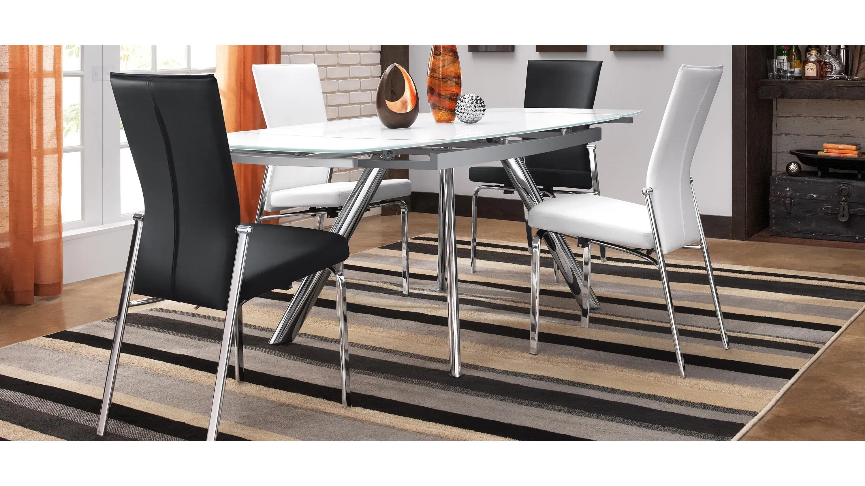 Paloma 5-pc. Glass Dining Set | Raymour & Flanigan