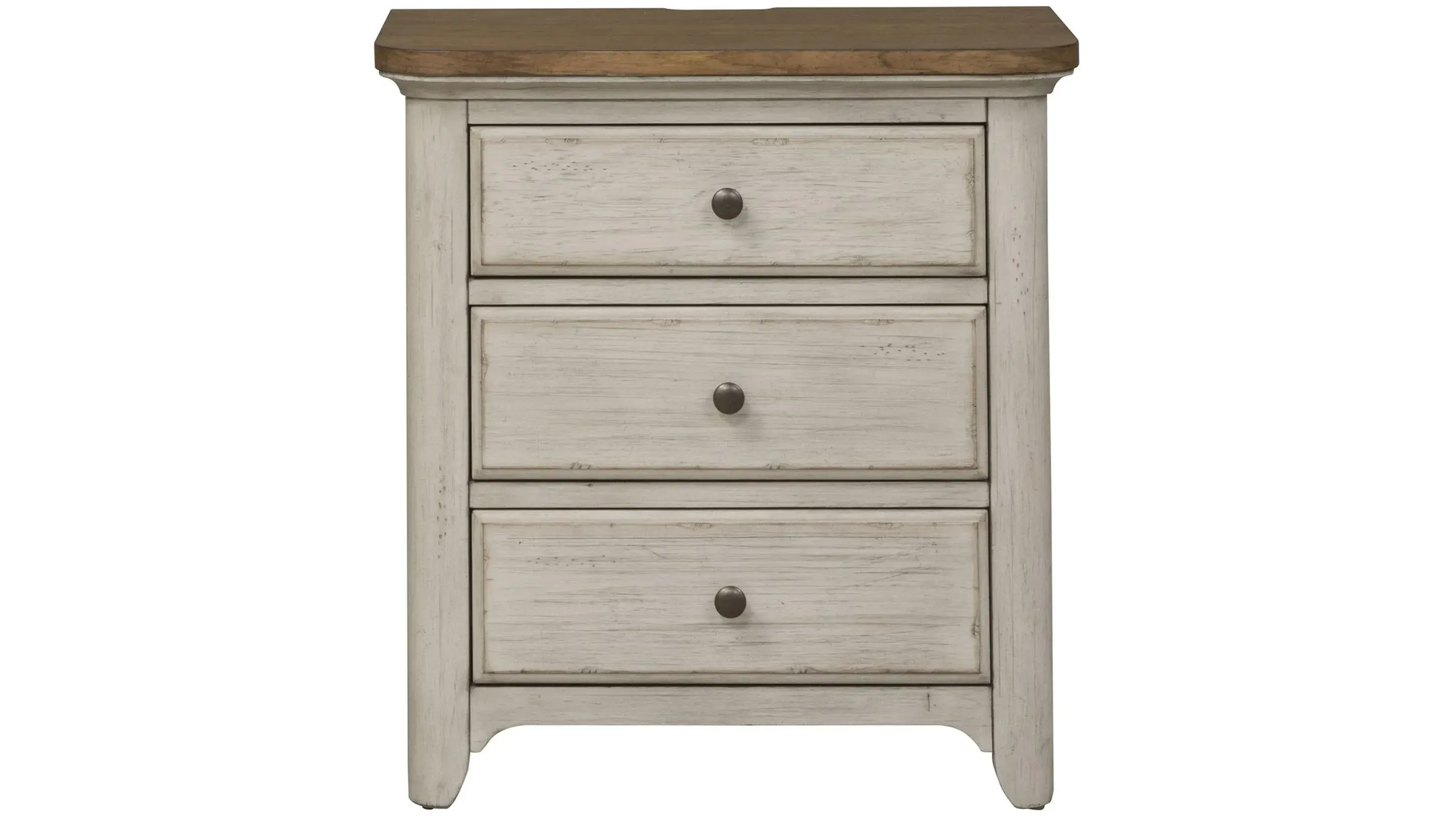 Farmhouse Reimagined 4-pc. Poster Bedroom Set w/ Drawer Nightstand - Thumbnail 4