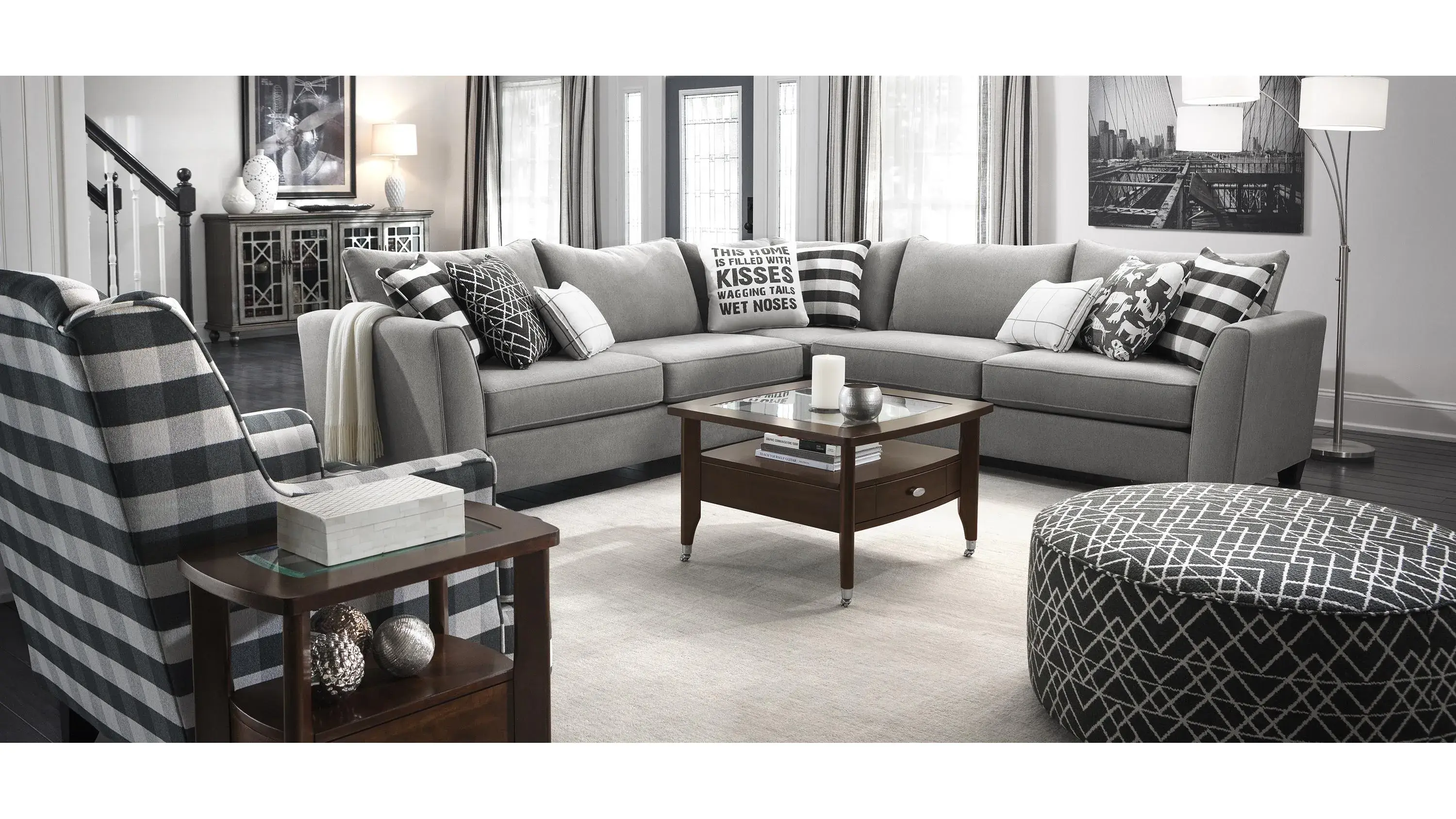 Daine 3-pc. Sectional Sofa | Raymour & Flanigan