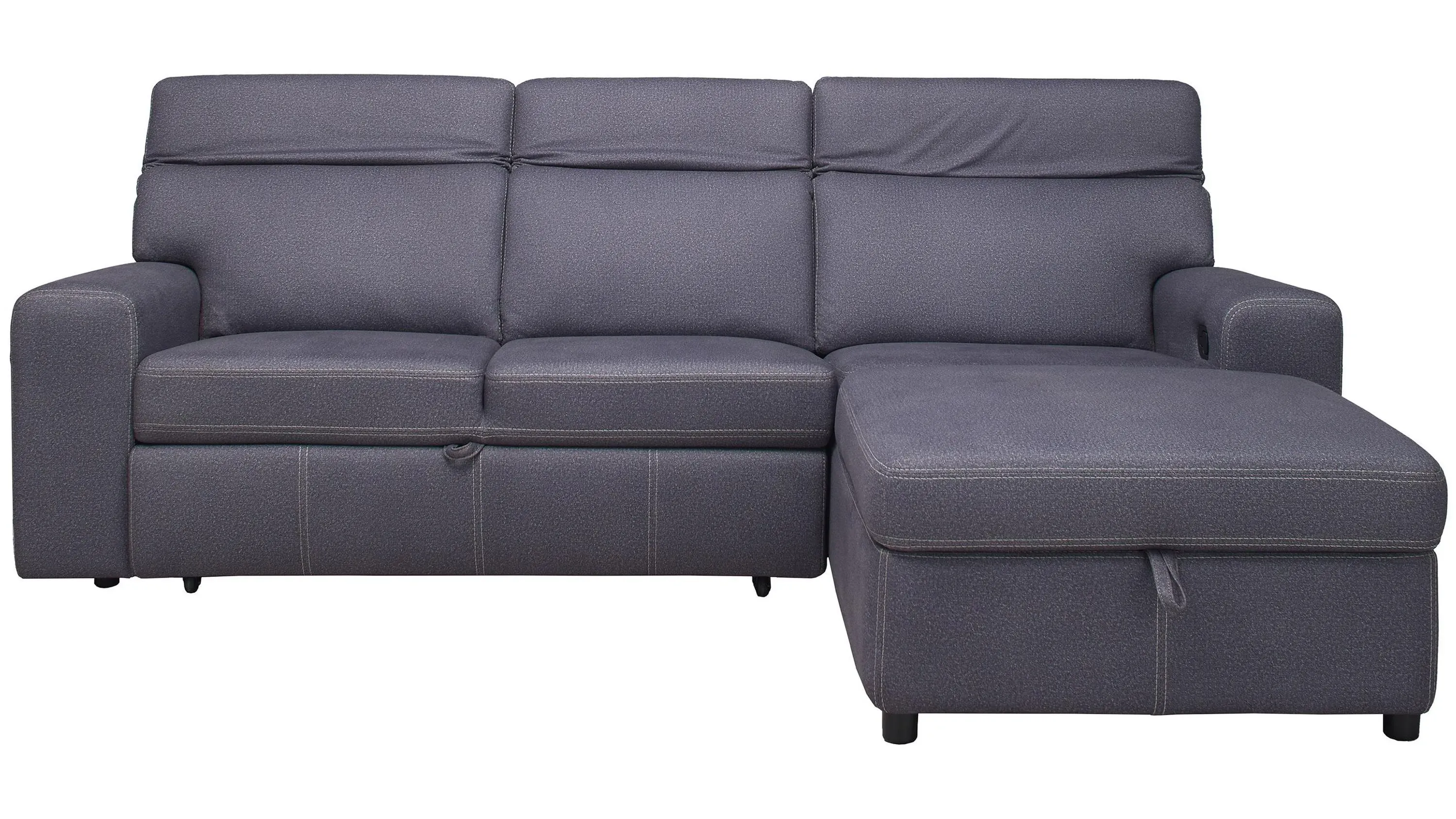 Aspen 2-pc. Right Arm Facing Sofa Chaise w/ Pop-Up Sleeper and Ratchet Headrest