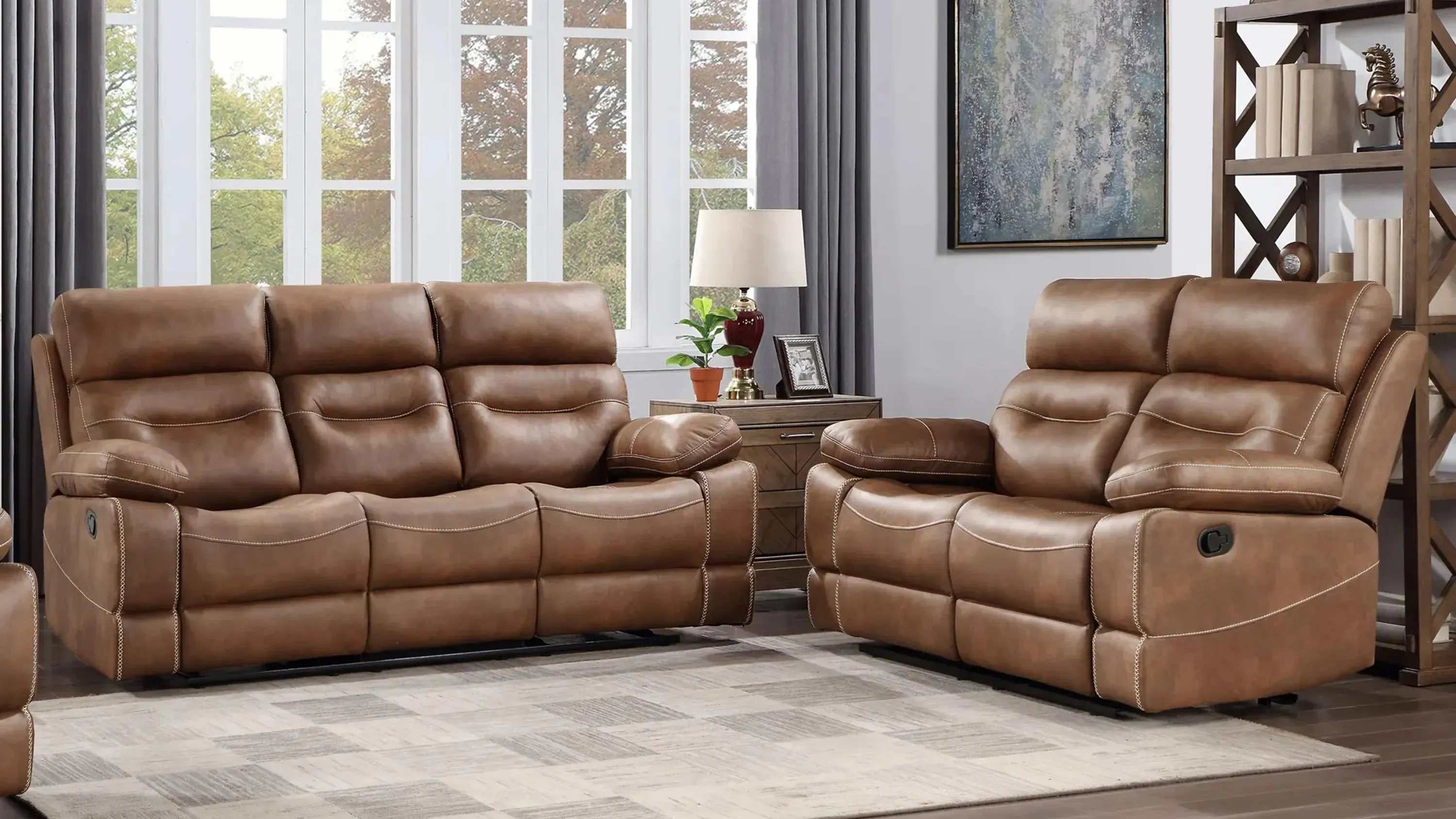 Rudger Reclining Sofa and Loveseat Set Raymour Flanigan
