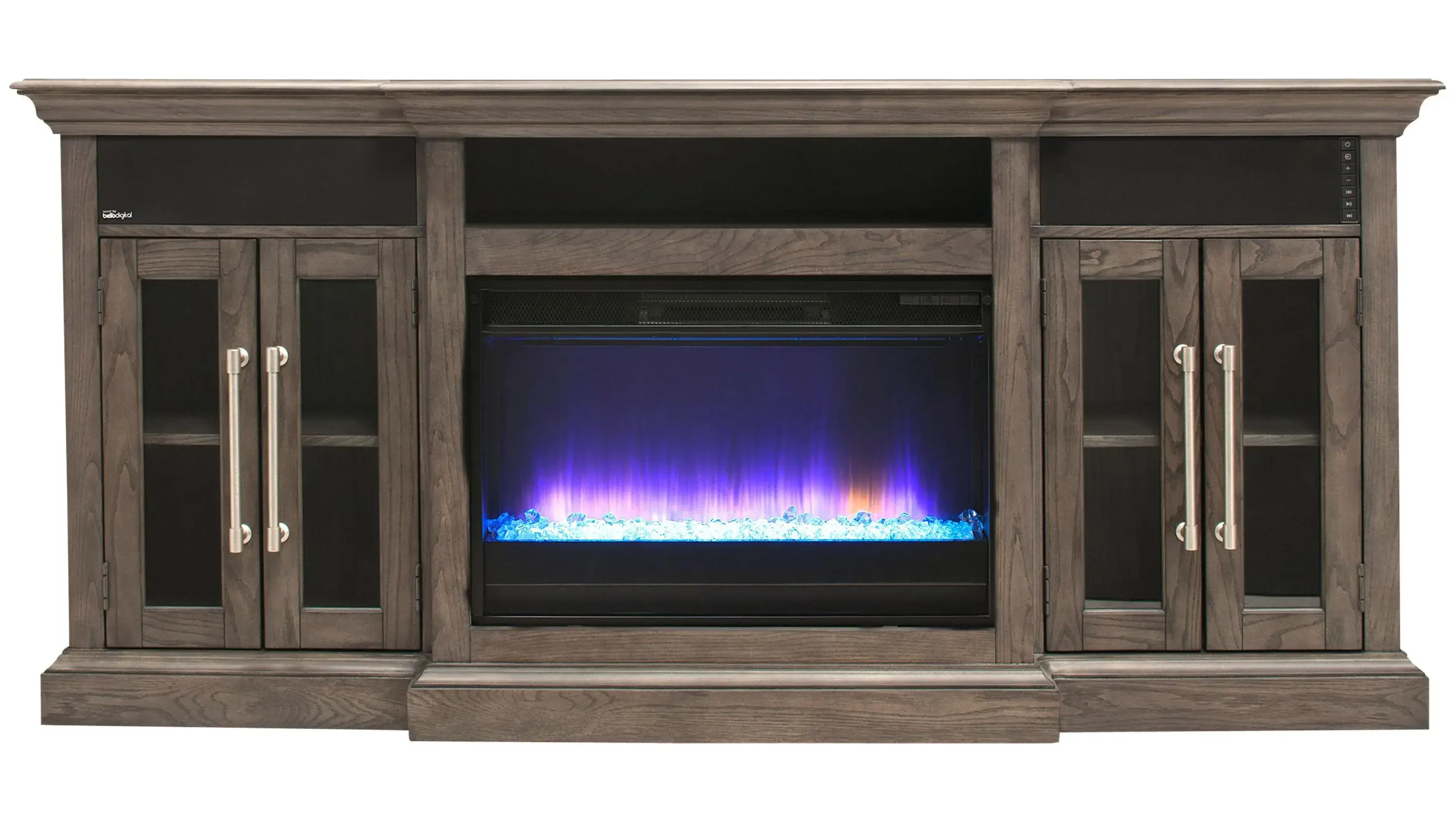 Twin Star Home Elise TV Console with Electric Fireplace - Thumbnail 2