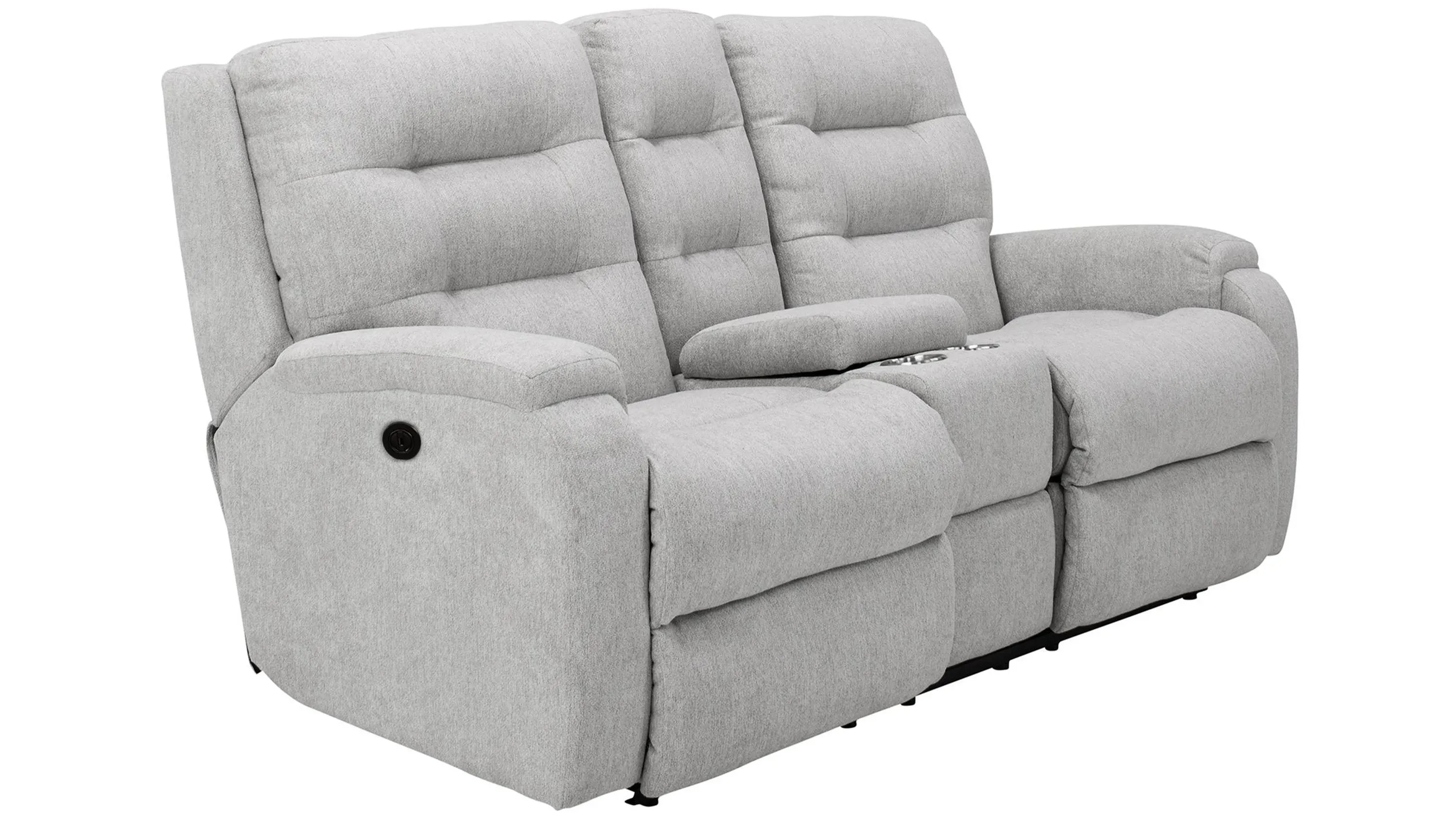 Halenbeck Power Reclining Loveseat w/ Console | Raymour & Flanigan
