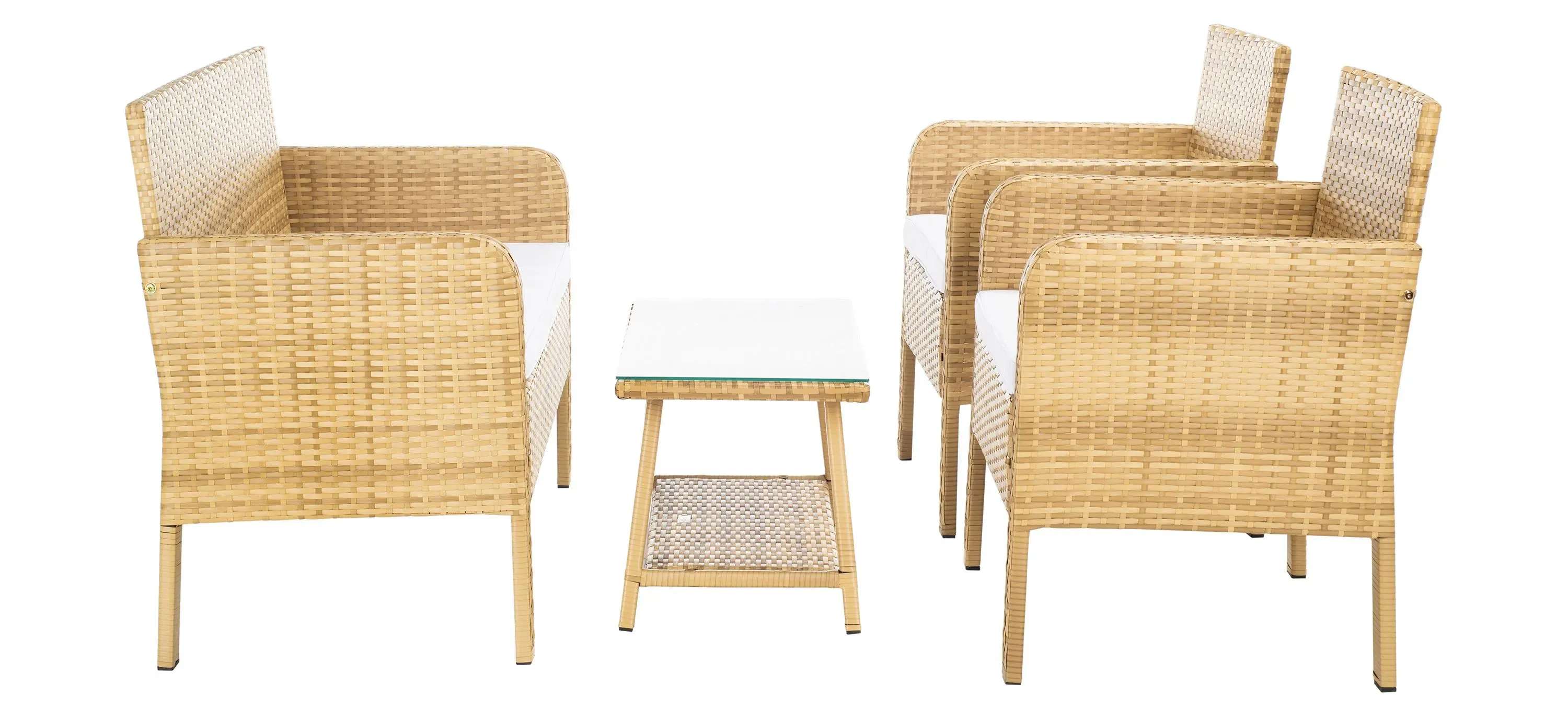 Leah 4-pc. Patio Set Natural/White Product_Image_Carousel