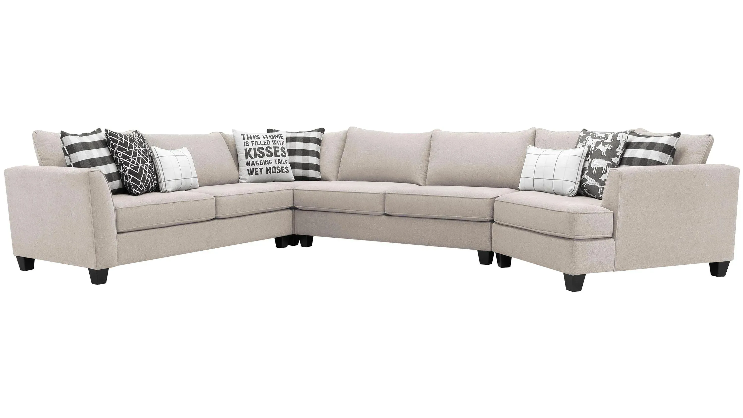 Daine 4-pc. Sectional Sofa | Raymour & Flanigan